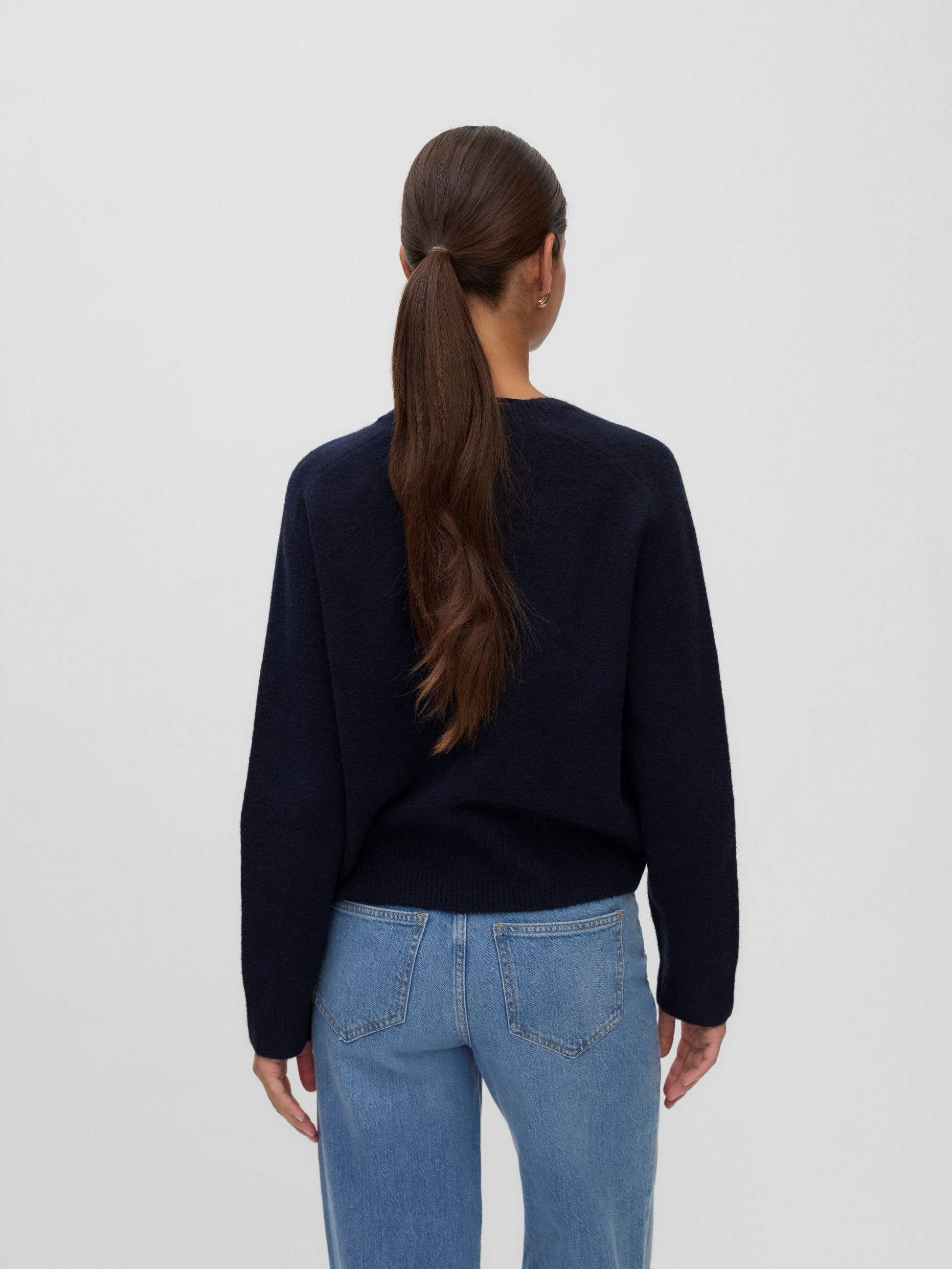 VM SIF O NECK CARDIGAN - NIGHT SKY