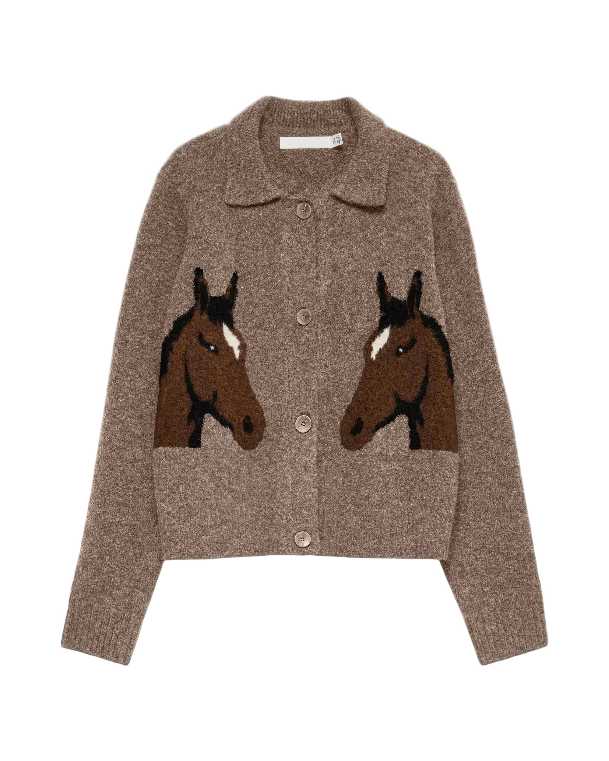 VM CAVALLO POLO CARDIGAN - FOSSIL