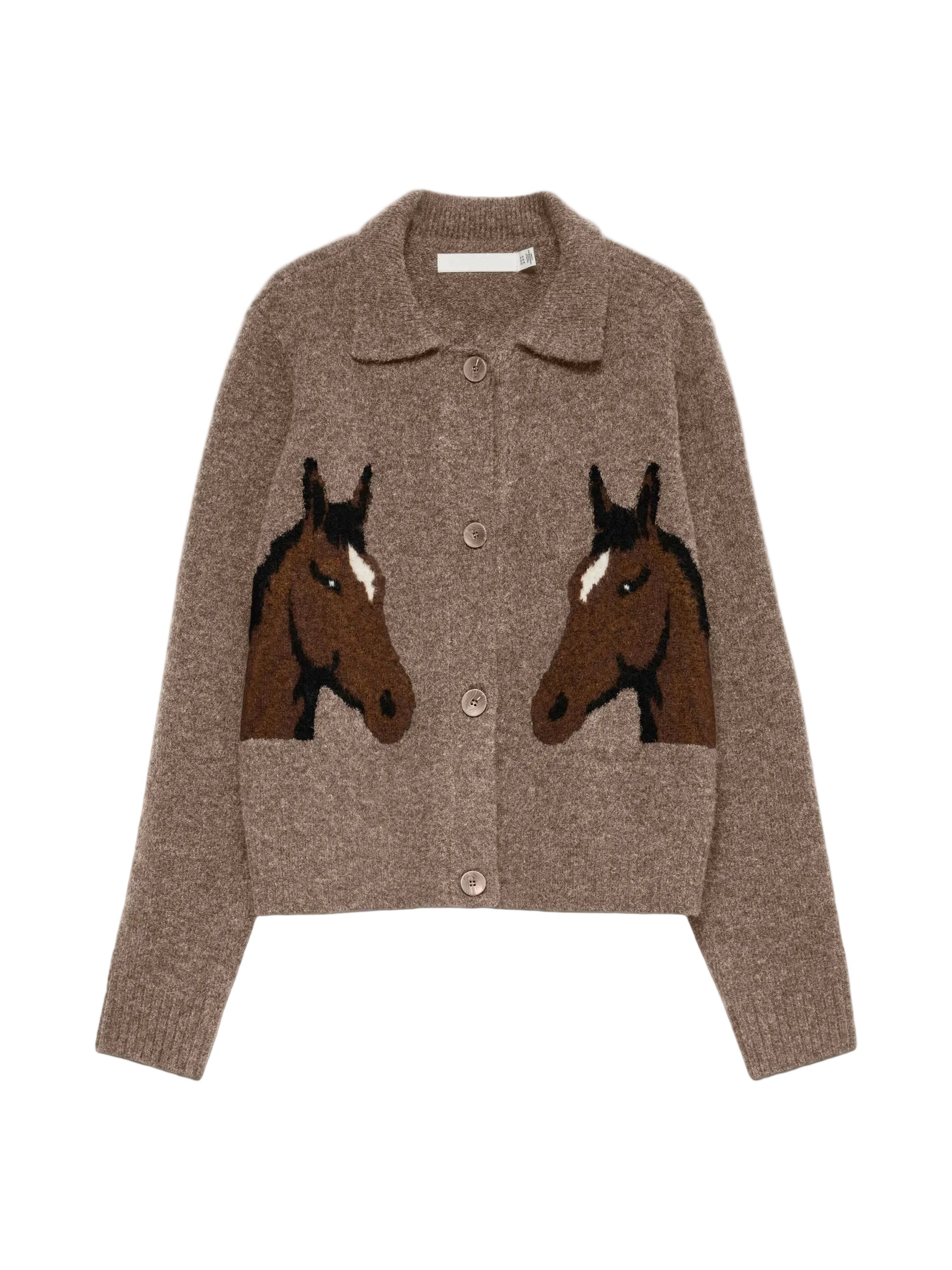 VM CAVALLO POLO CARDIGAN - FOSSIL