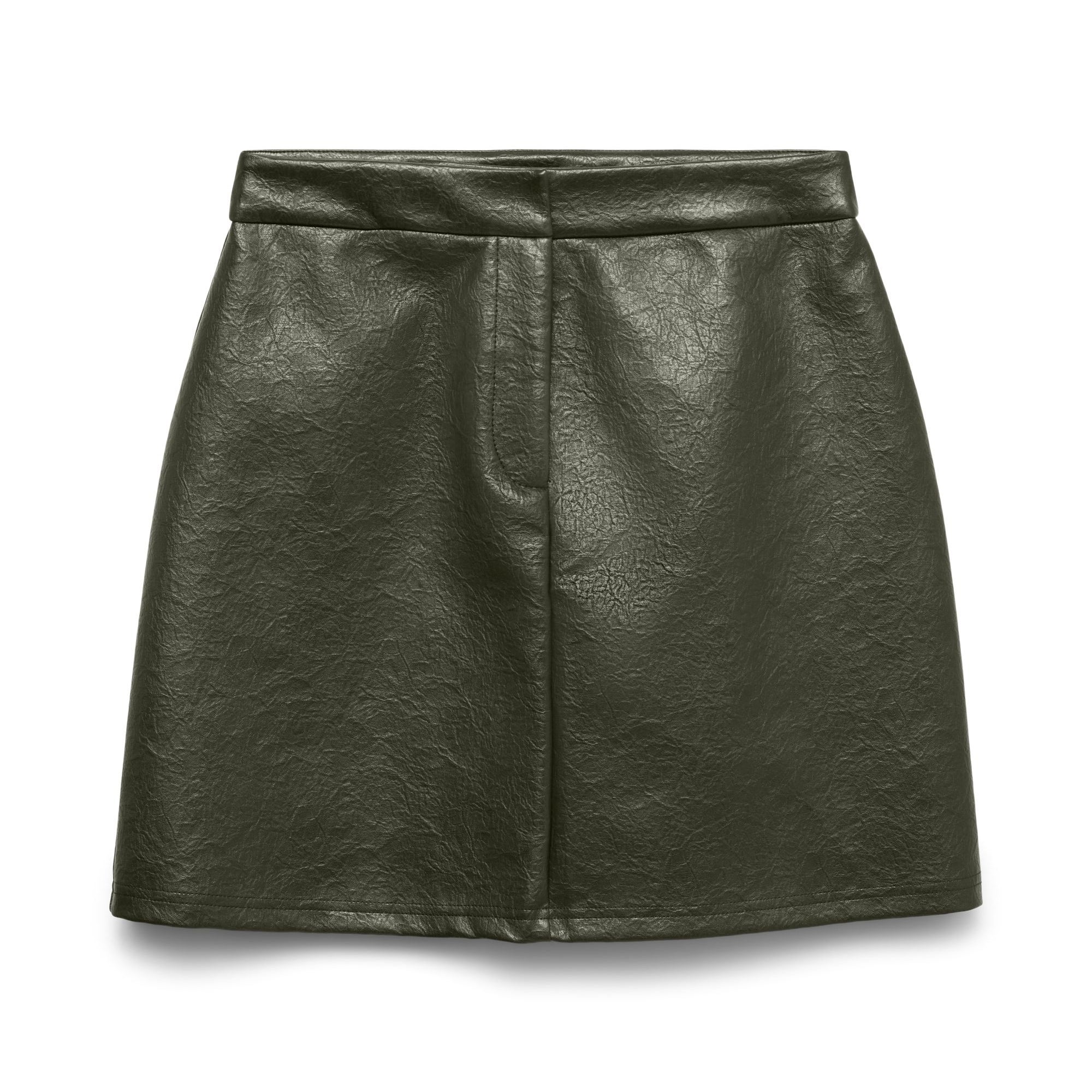 VM BRIDGET FAUX LEATHER SKIRT - FOREST NIGHT