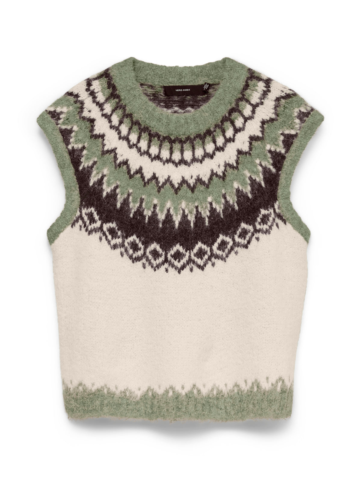 VM ASPEN O NECK VEST - OIL GREEN