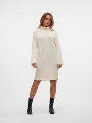 JUPITER LS COWLNECK SHORT DRESS - BIRCH