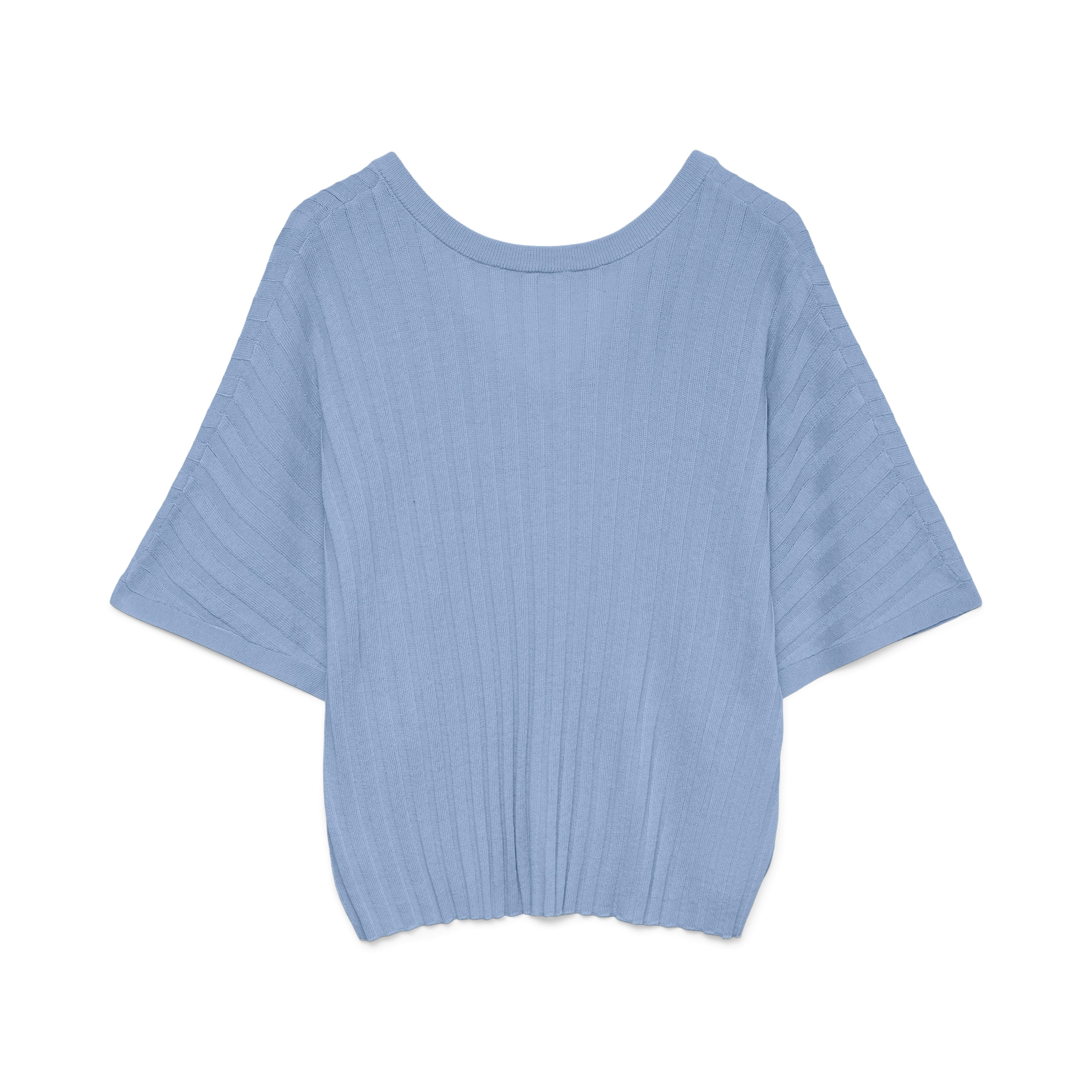 VM BARBADOS SS V-BACK PULLOVER - BRUNNERA BLUE