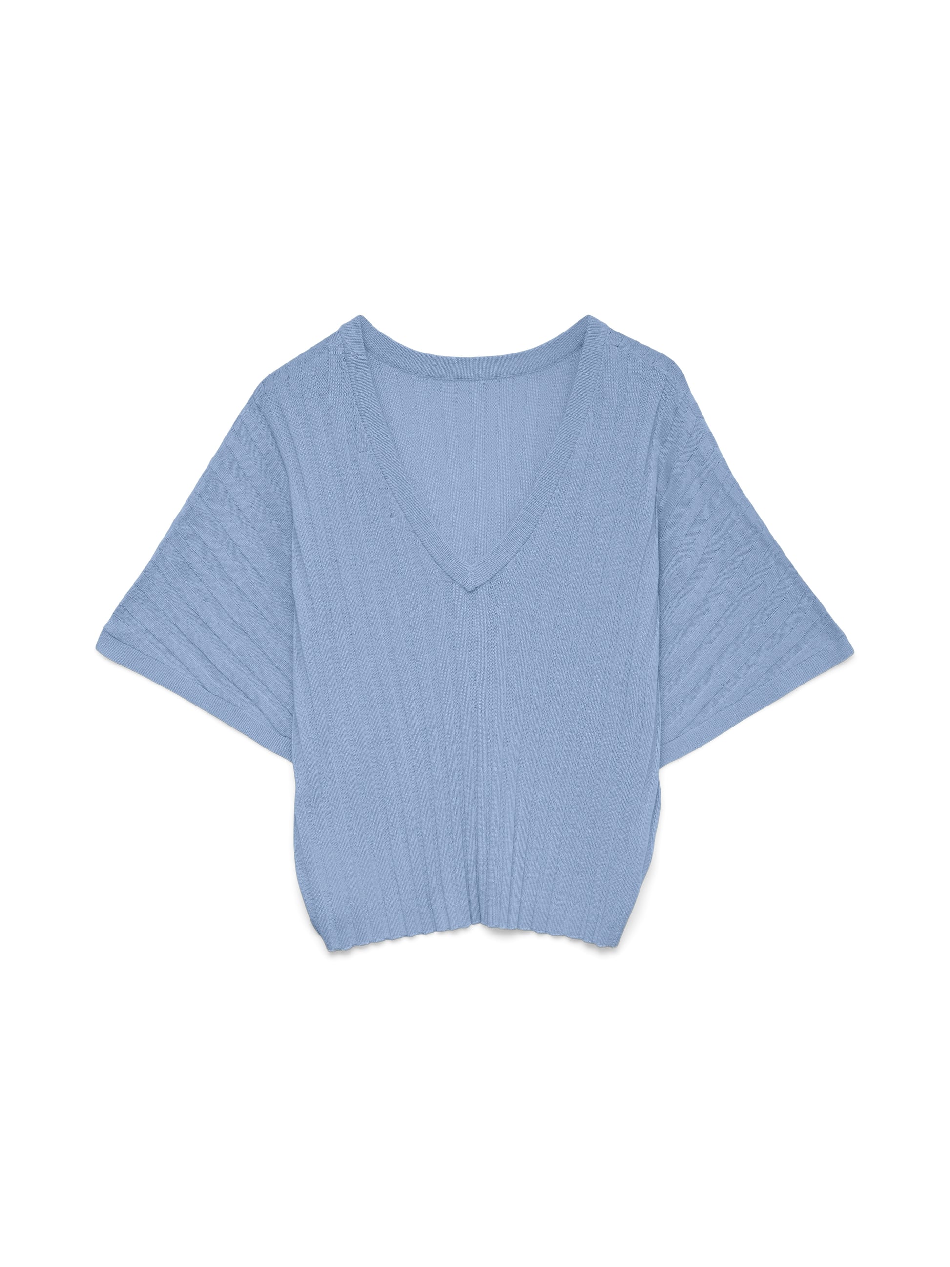 VM BARBADOS SS V-BACK PULLOVER - BRUNNERA BLUE