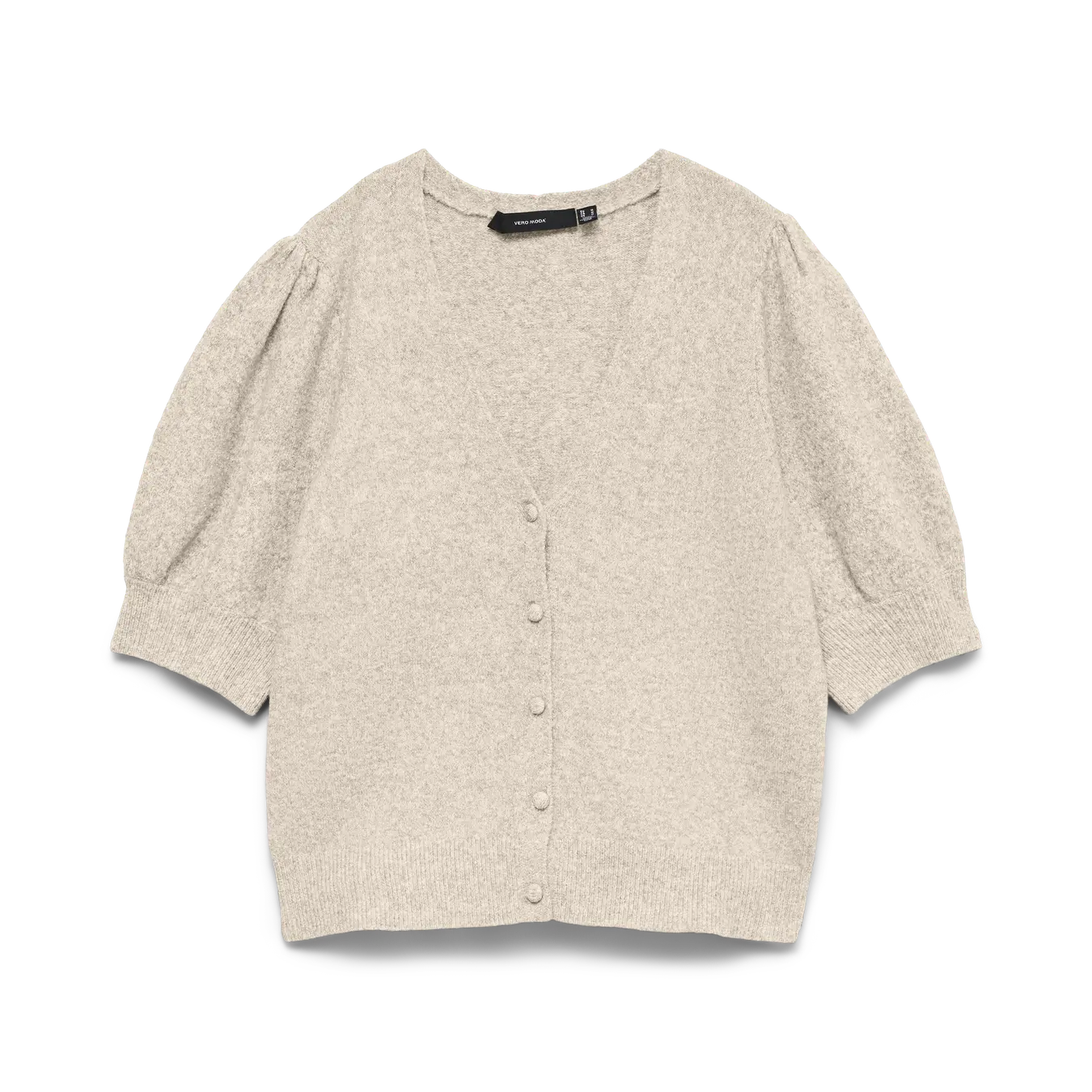 VM DOFFY 2/4 V NECK CARDIGAN - BIRCH