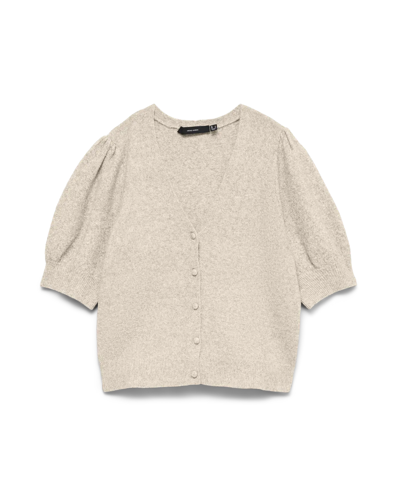 VM DOFFY 2/4 V NECK CARDIGAN - BIRCH