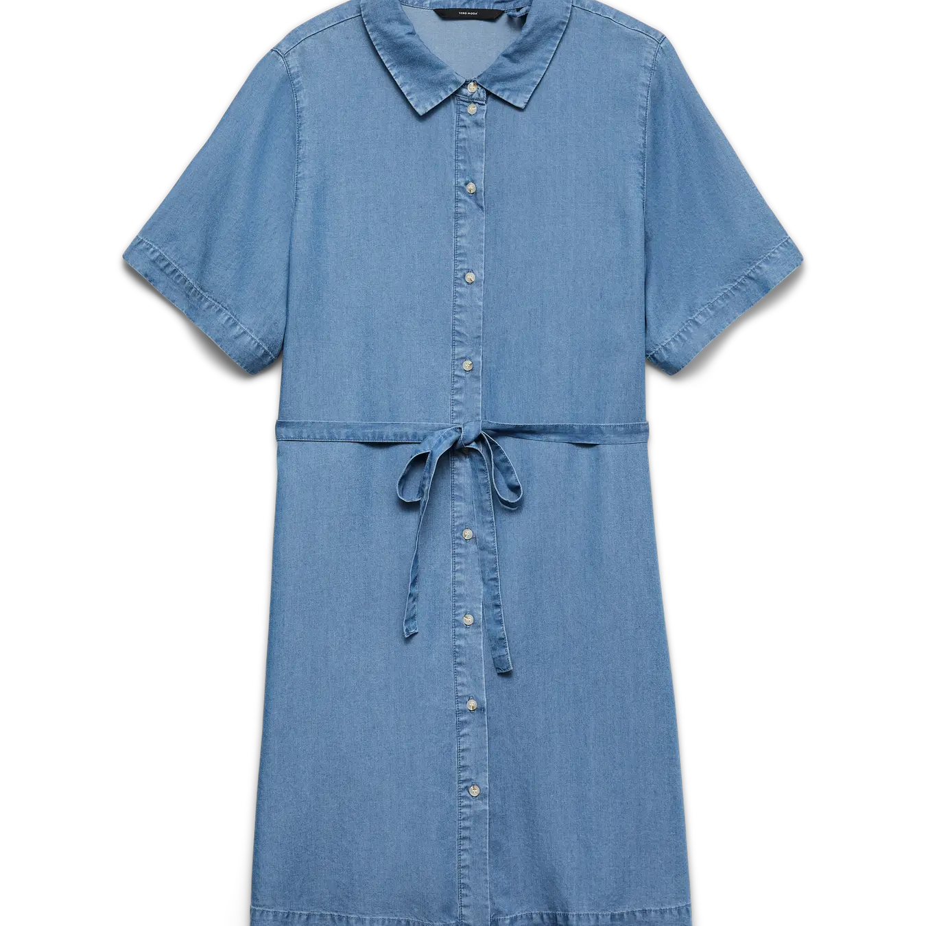 VM BREE TENCIL SHIRT DRESS - MEDIUM BLUE DENIM
