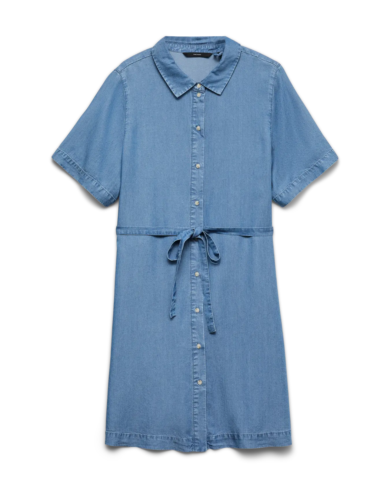 VM BREE TENCIL SHIRT DRESS - MEDIUM BLUE DENIM