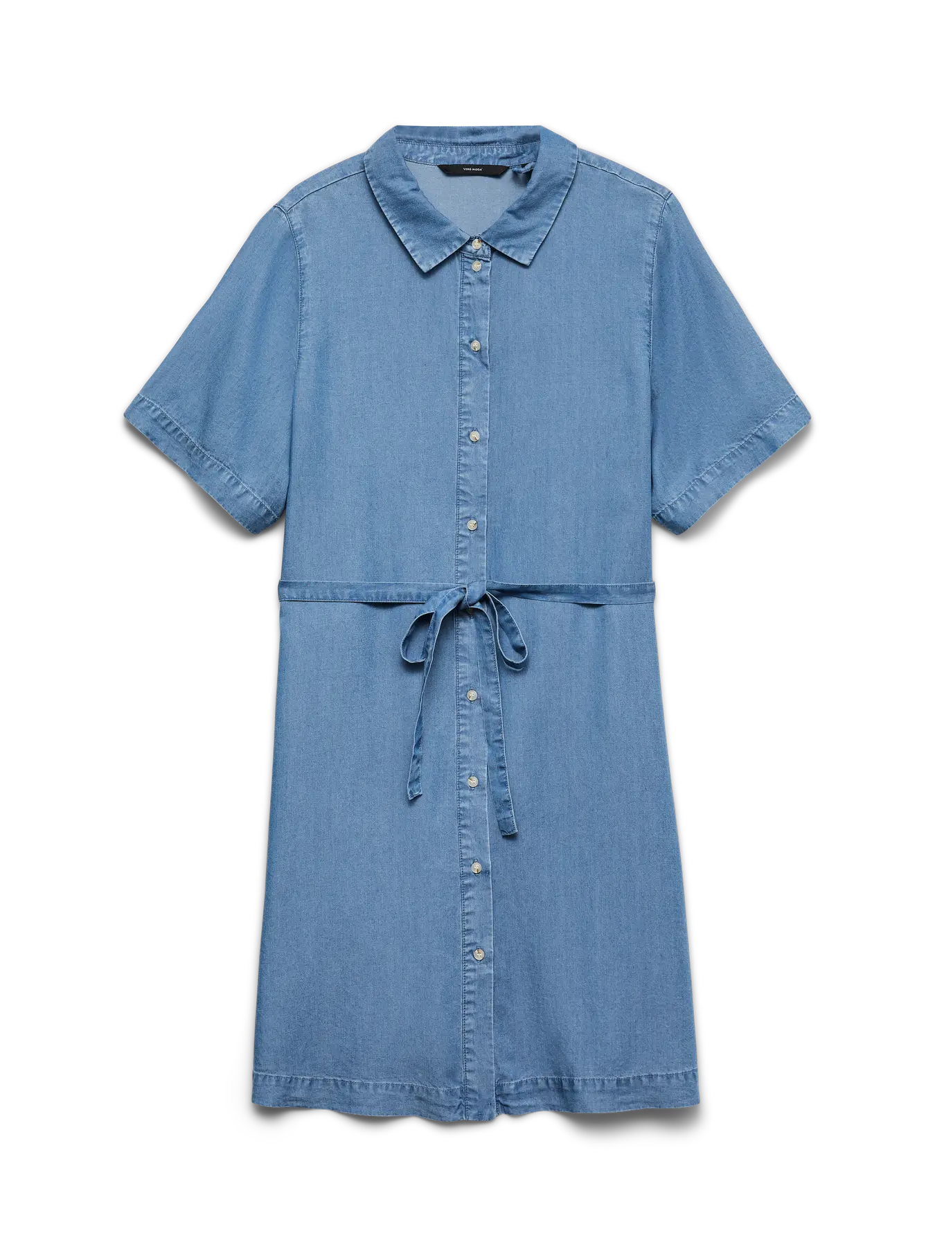 VM BREE TENCIL SHIRT DRESS - MEDIUM BLUE DENIM