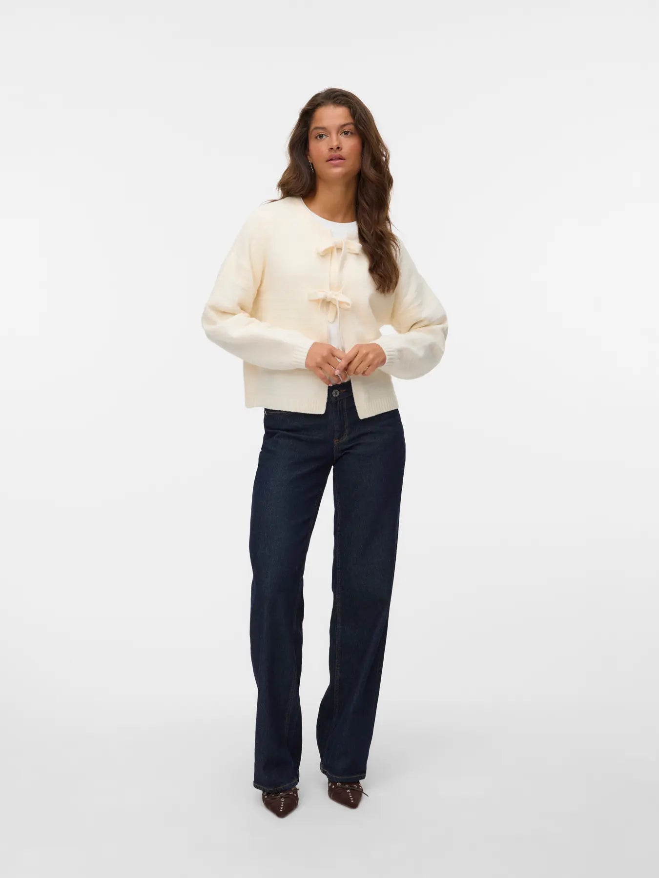 VM BOOM TIE CARDIGAN - BIRCH