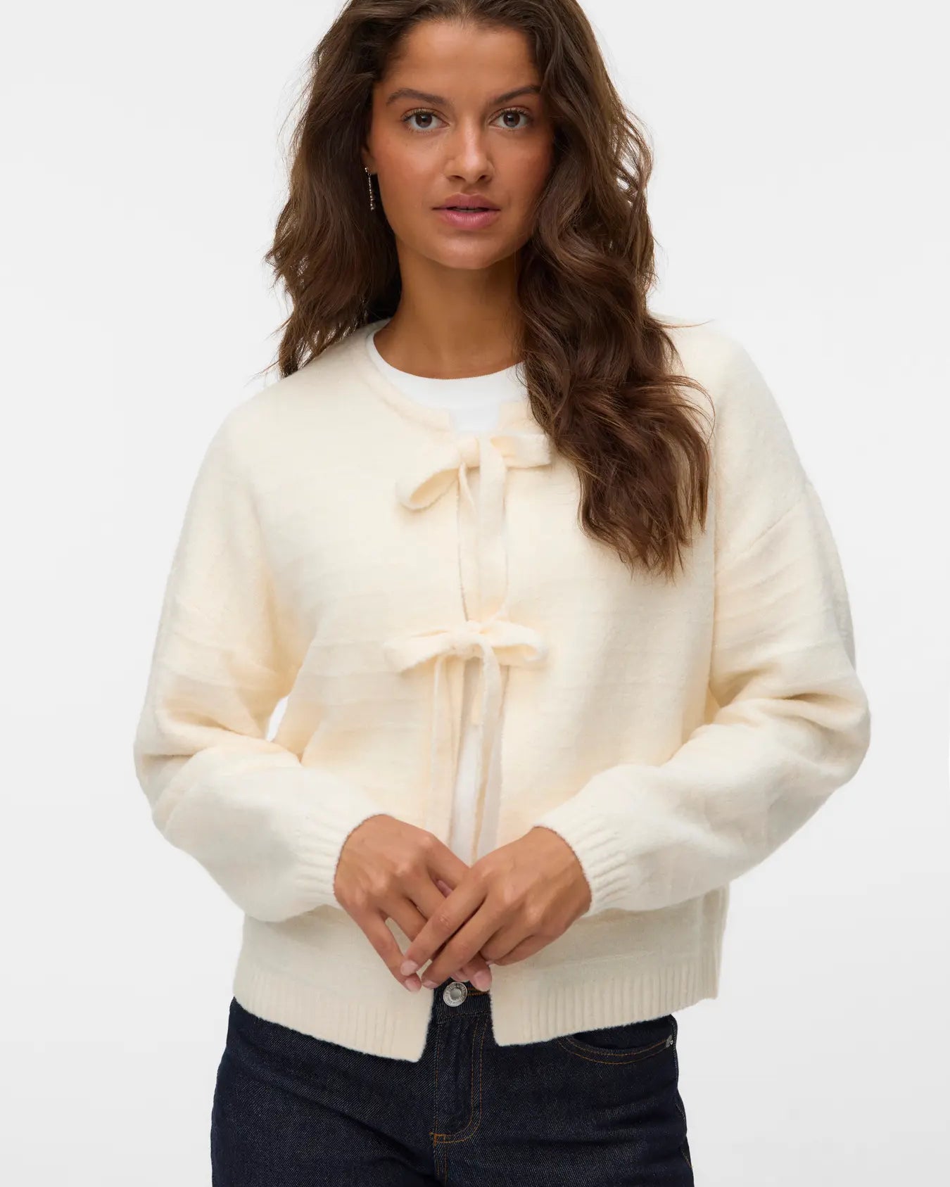 VM BOOM TIE CARDIGAN - BIRCH