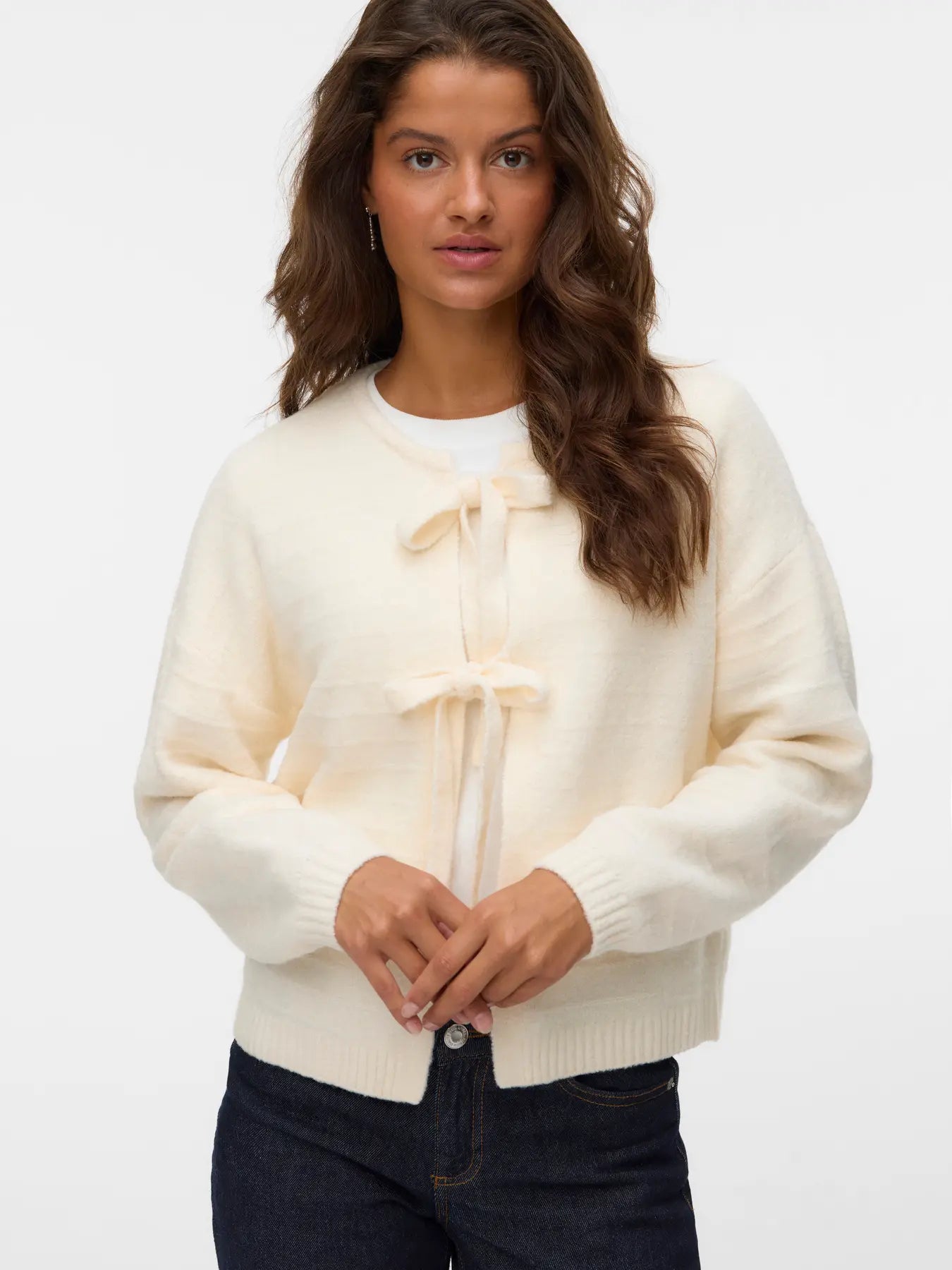 VM BOOM TIE CARDIGAN - BIRCH