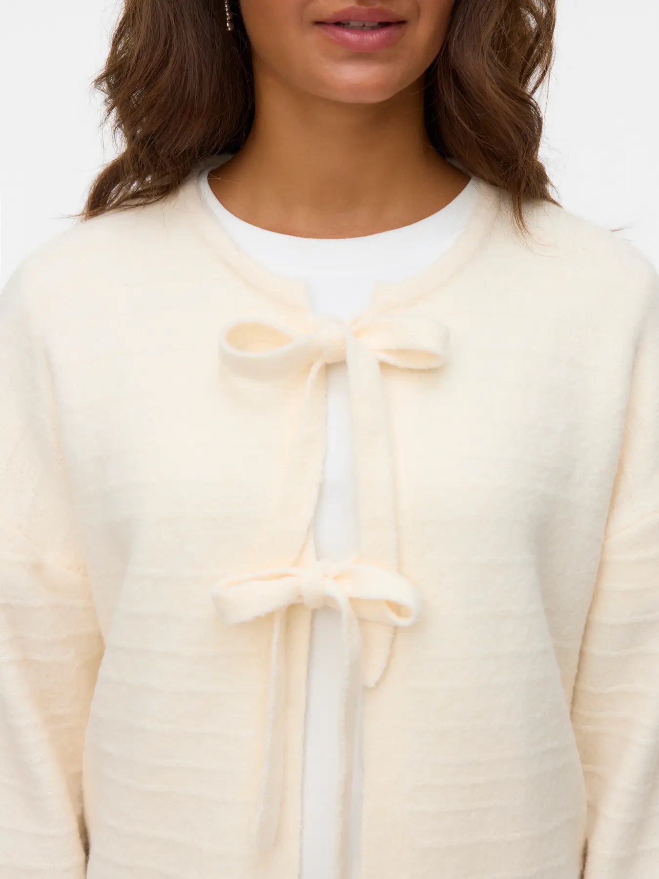 VM BOOM TIE CARDIGAN - BIRCH