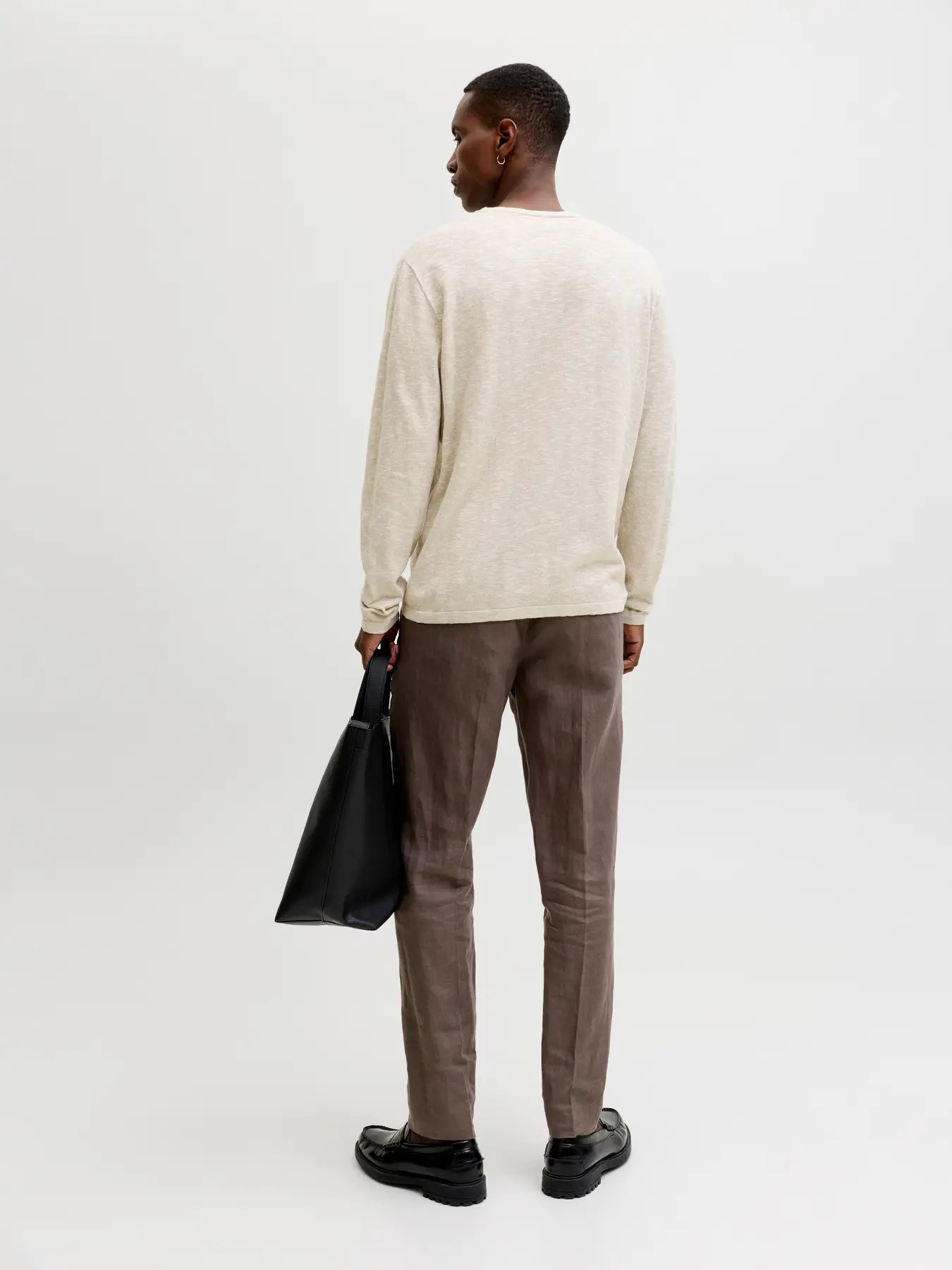 JJ SUMMER KNIT CREW NECK - WHITE