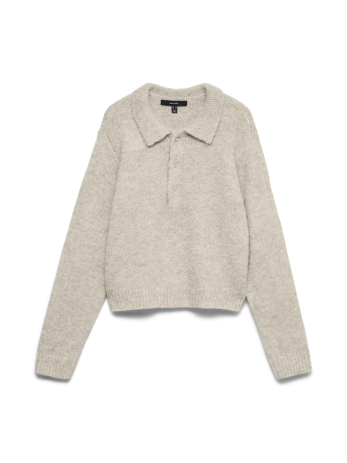 VM CORA LS V NECK PULLOVER - BIRCH