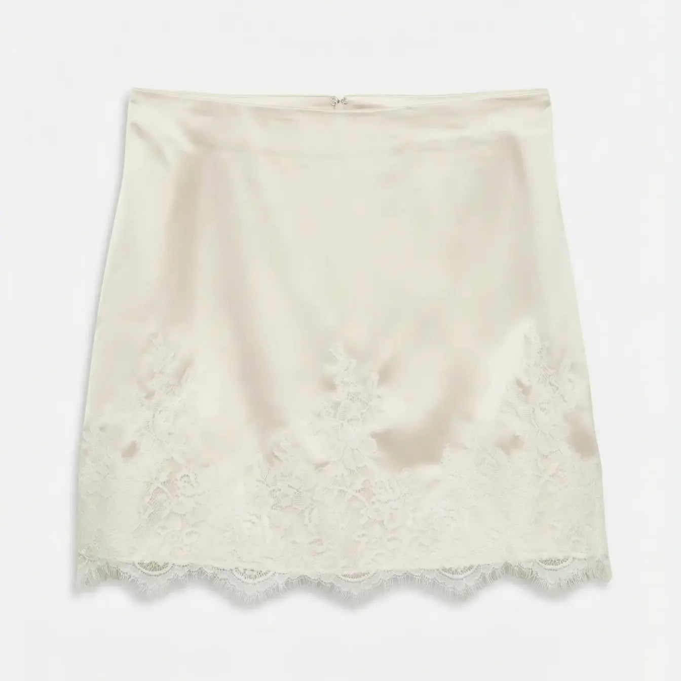 VM ROSE LACE SKIRT - SAND DOLLAR