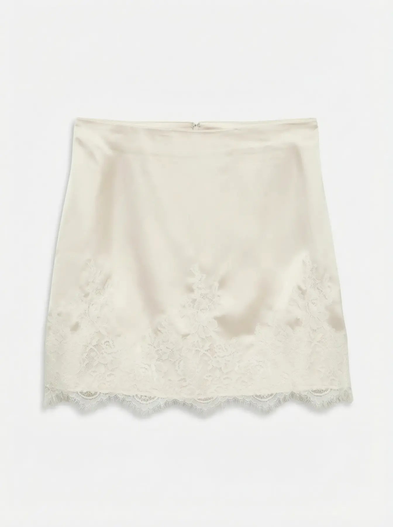 VM ROSE LACE SKIRT - SAND DOLLAR