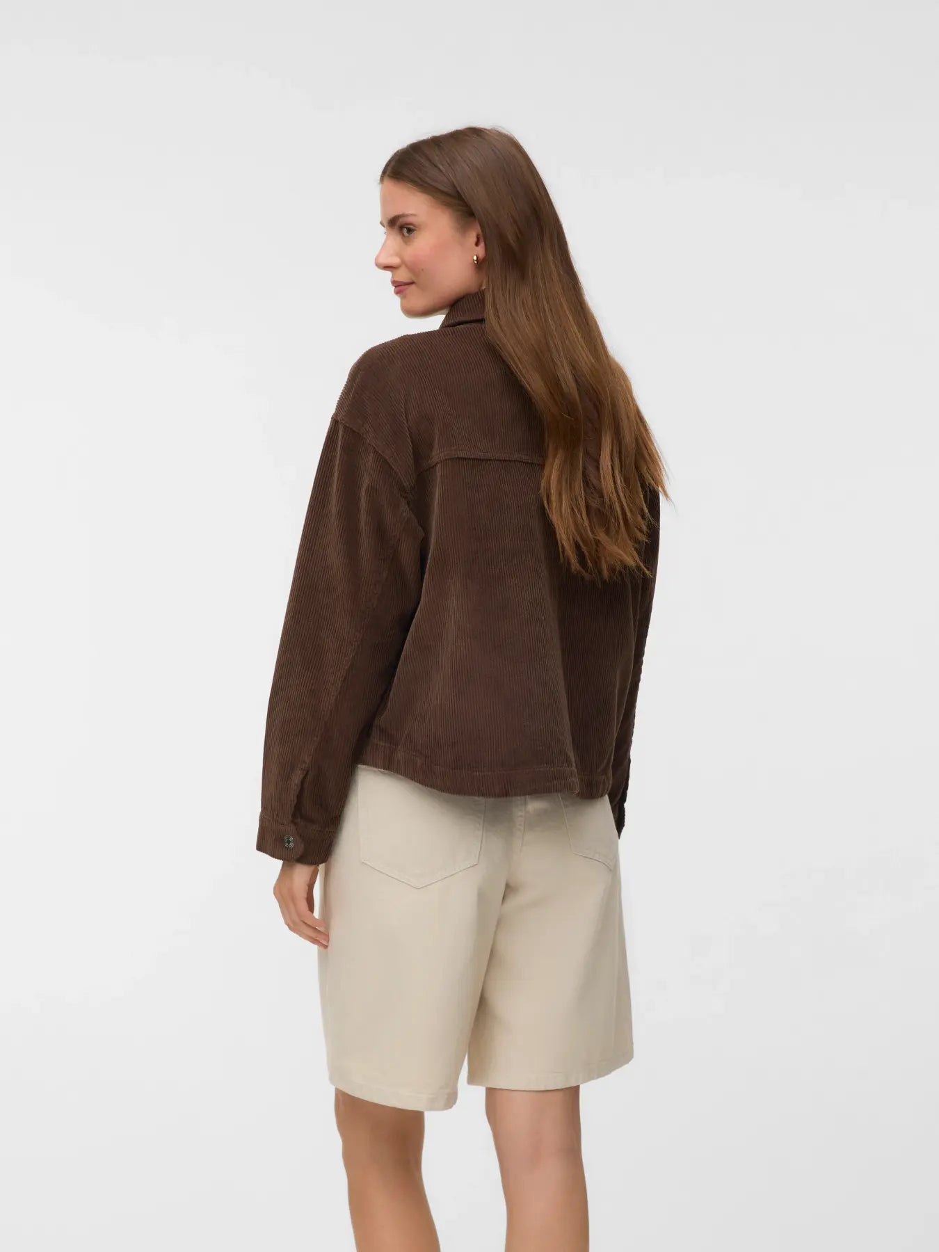 VM JAMIE LS CORDUROY JACKET - CHOCOLATE CHIP