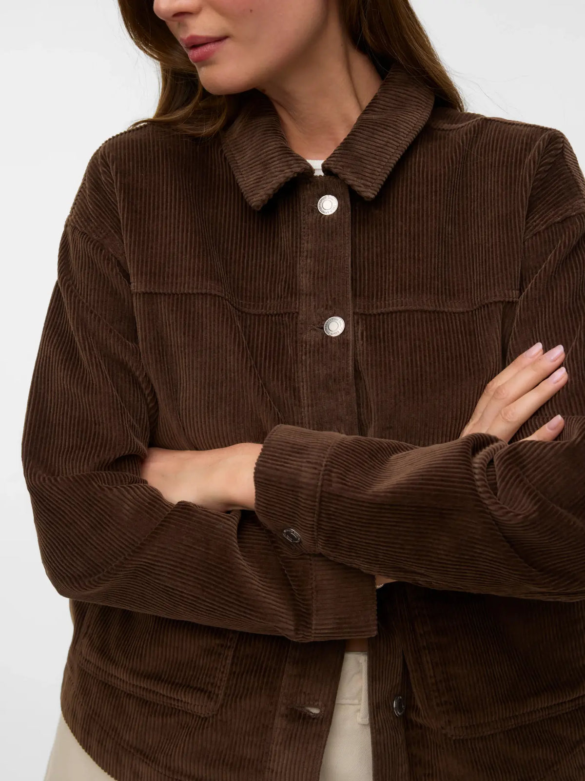 VM JAMIE LS CORDUROY JACKET - CHOCOLATE CHIP