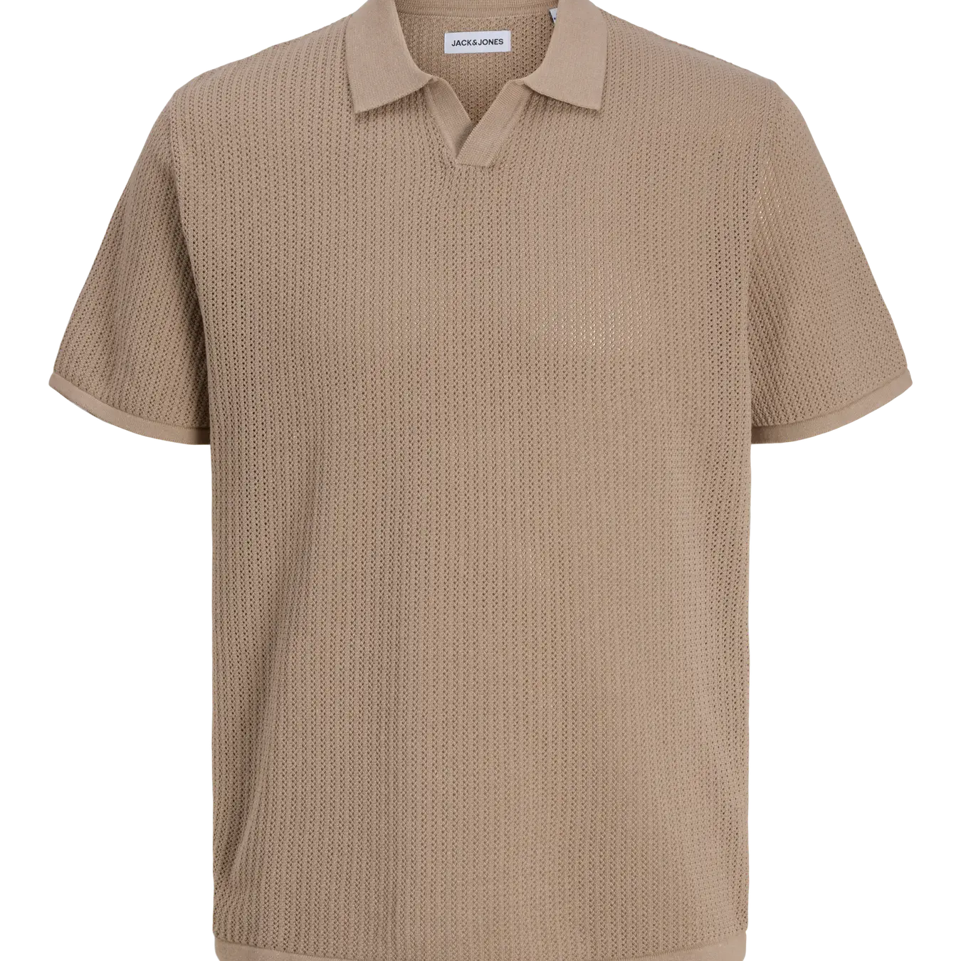 JJ JERRY SPLIT NECK TEE - STRING