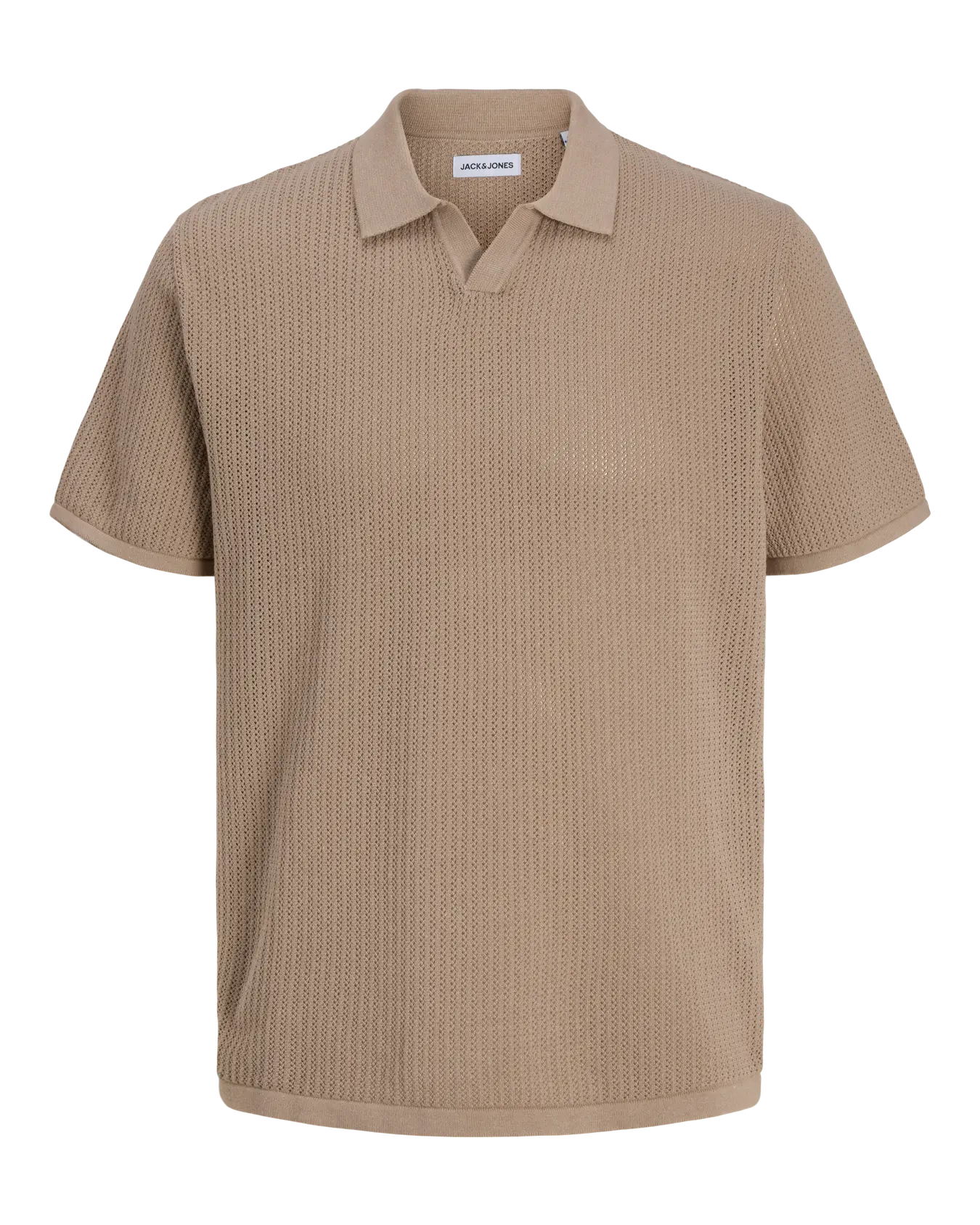 JJ JERRY SPLIT NECK TEE - STRING