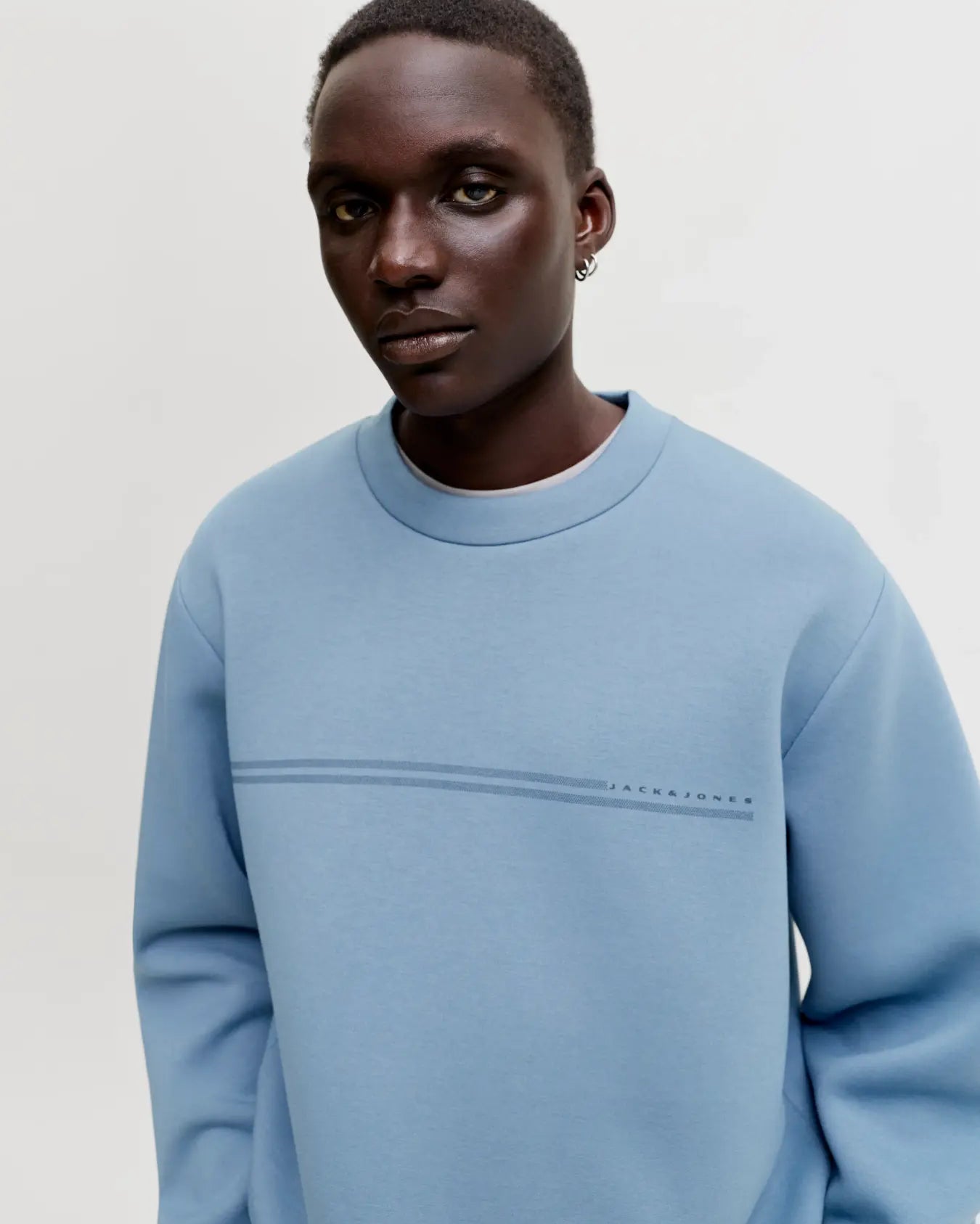 JJ FUSION SCUBA SWEAT CREW NECK PULLOVER - BLUE MIRAGE