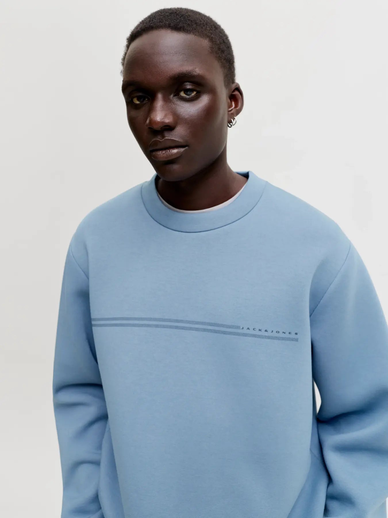 JJ FUSION SCUBA SWEAT CREW NECK PULLOVER - BLUE MIRAGE