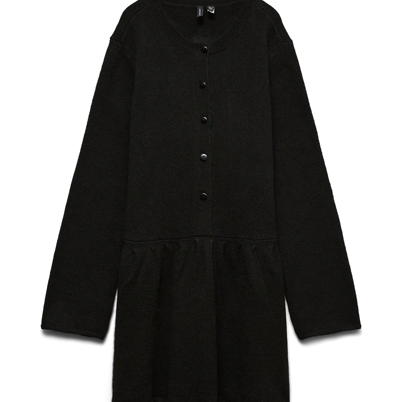 VM EVELINA SHORT KNIT DRESS - BLACK