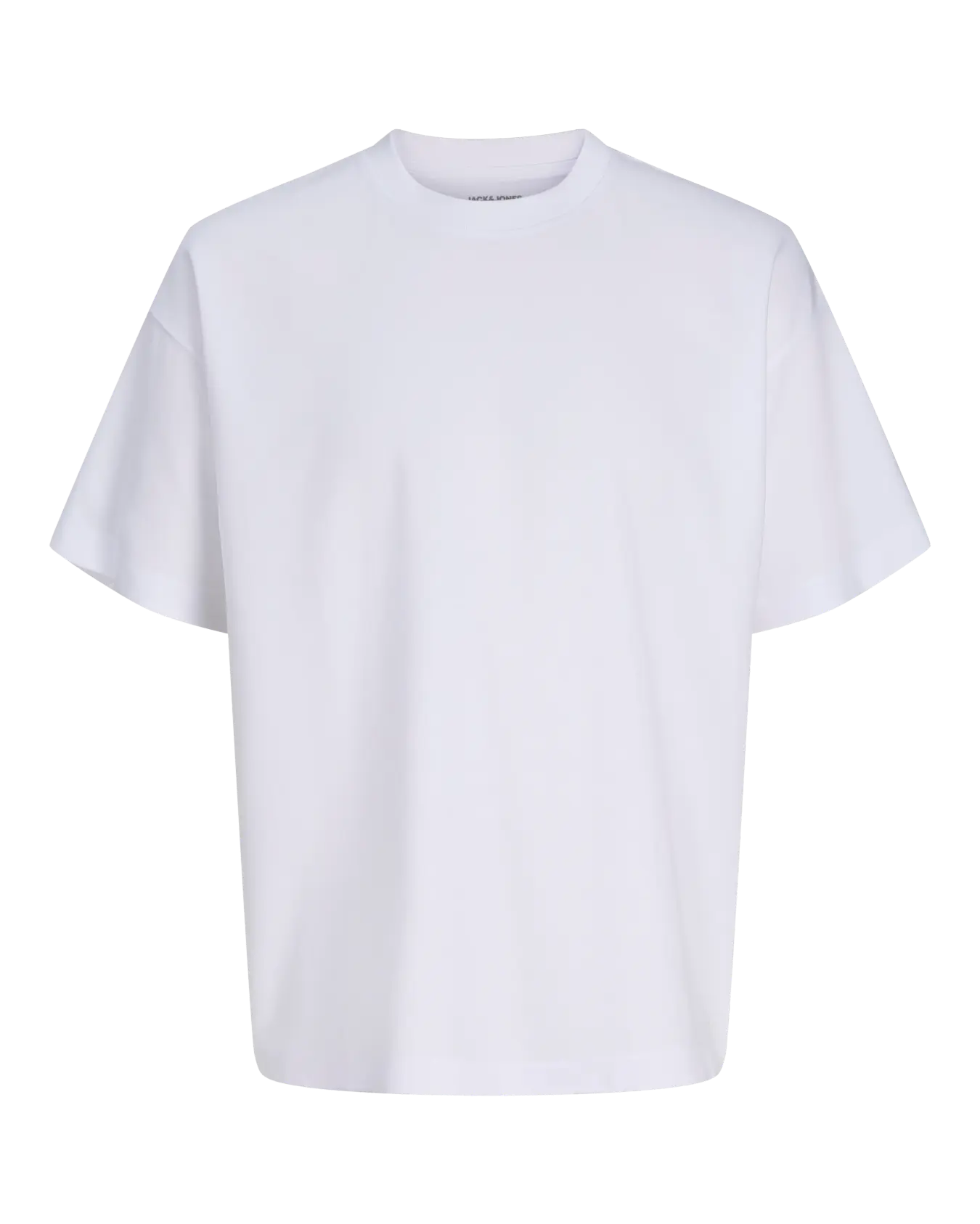 JJ BARRON O NECK TEE - WHITE