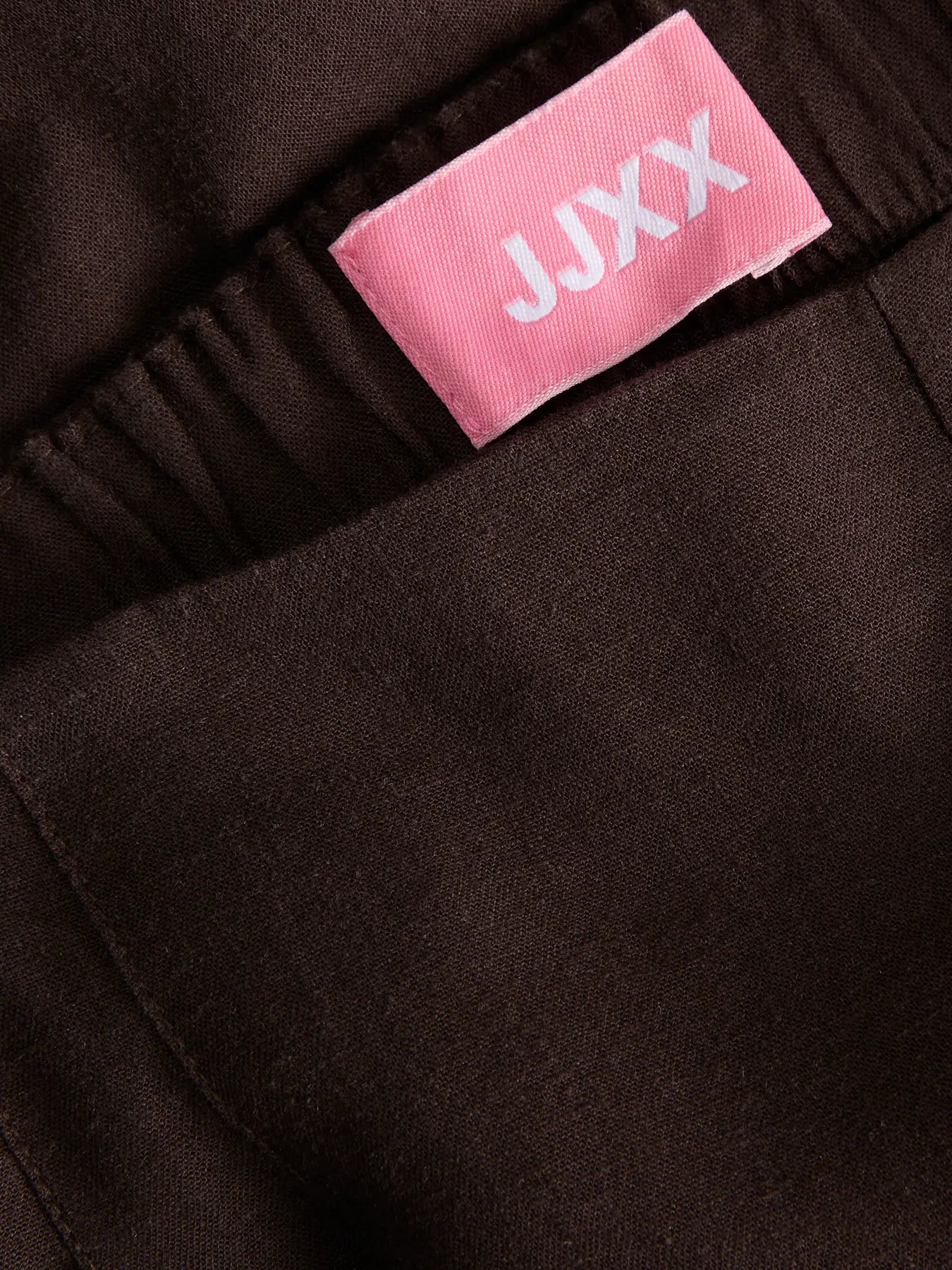 JJXX ALMIRA LINEN LOOSE PANT - SEAL BROWN