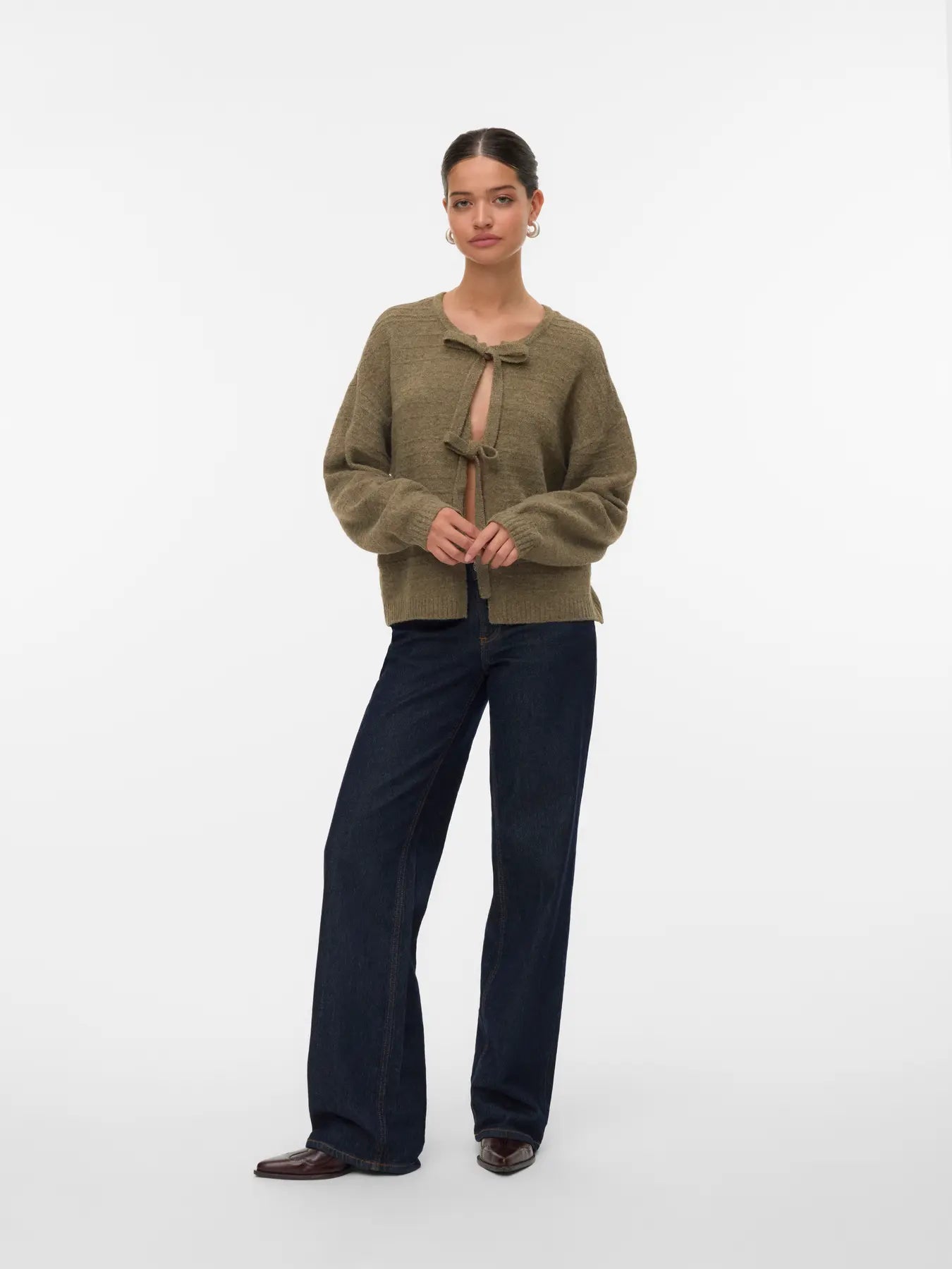 VM BOOM TIE CARDIGAN - MERMAID