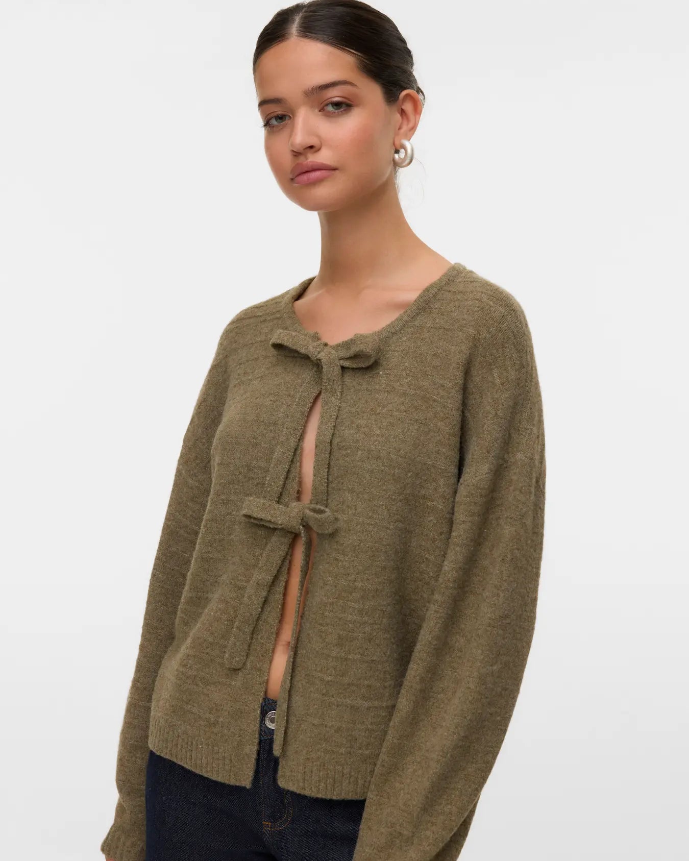 VM BOOM TIE CARDIGAN - MERMAID