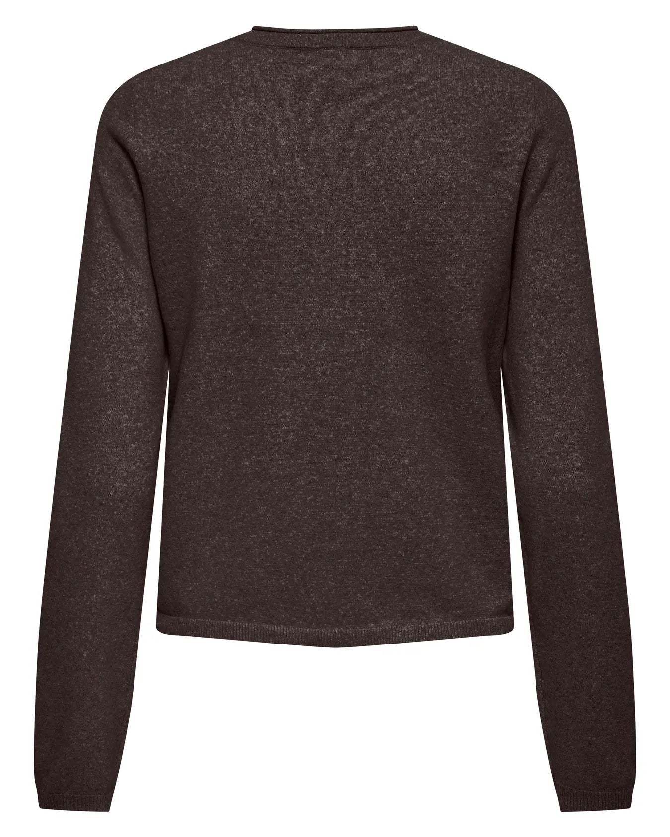ONLY LOYAL O NECK CARDIGAN - CHOCOLATE TORTE