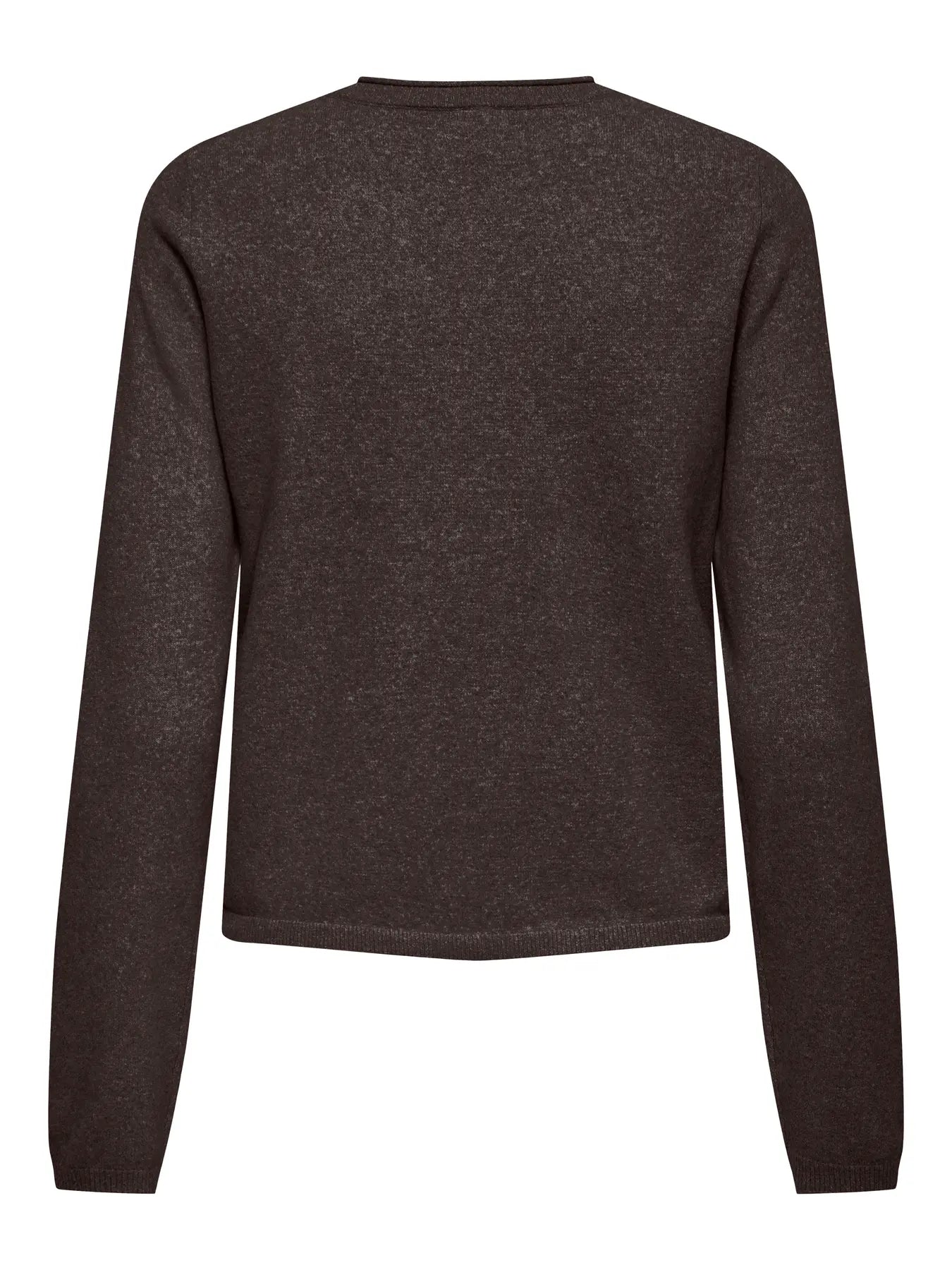 ONLY LOYAL O NECK CARDIGAN - CHOCOLATE TORTE
