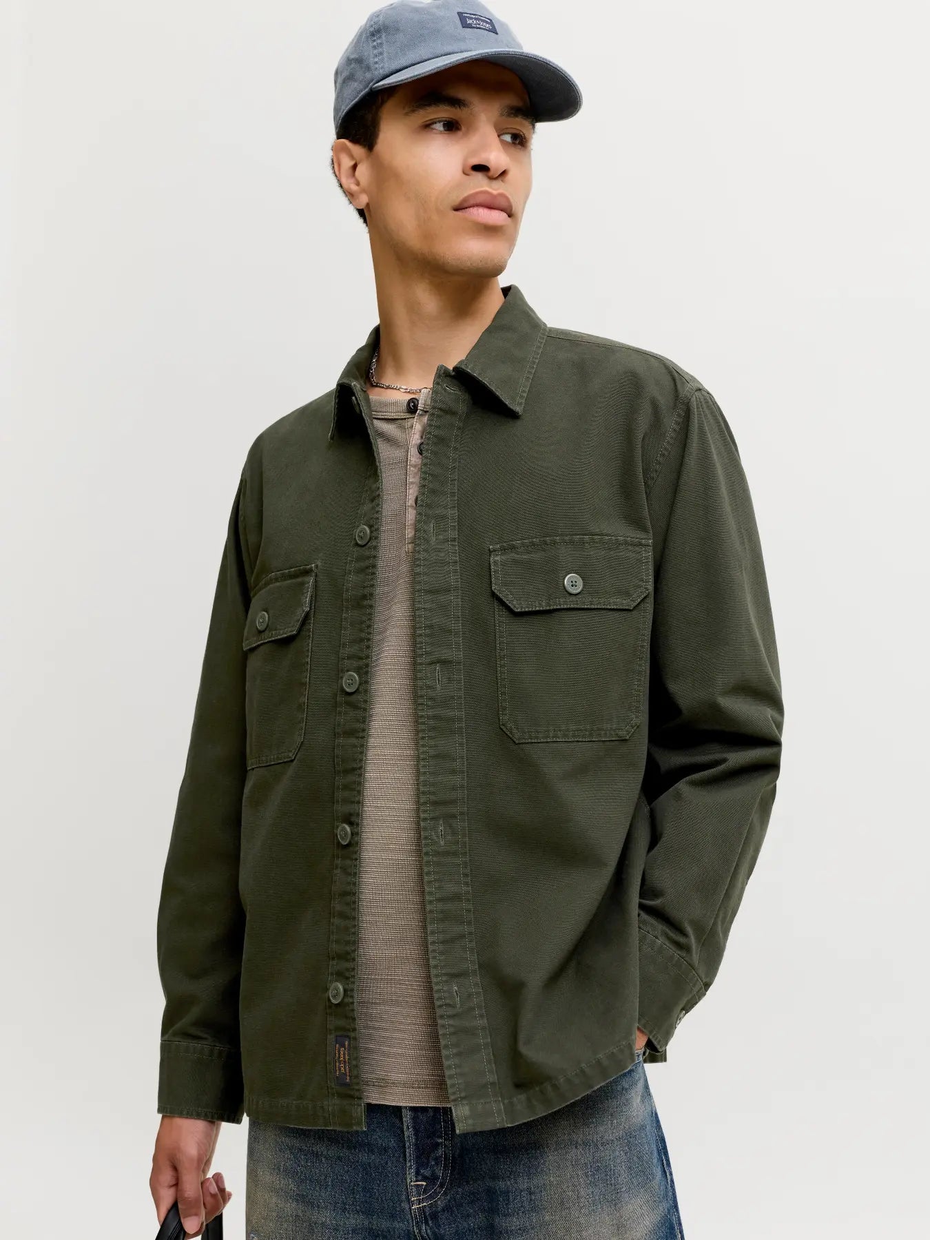 JJ COLTEN CANVAS OVERSHIRT - ROSIN