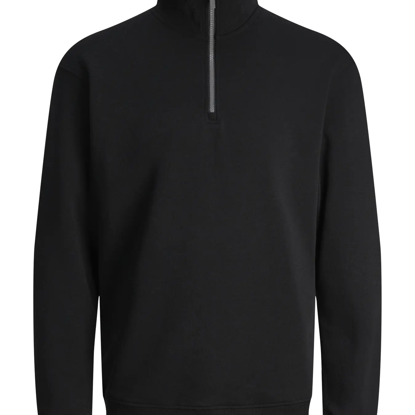 JJ BRADLEY SWEAT HALF ZIP PULLOVER - BLACK