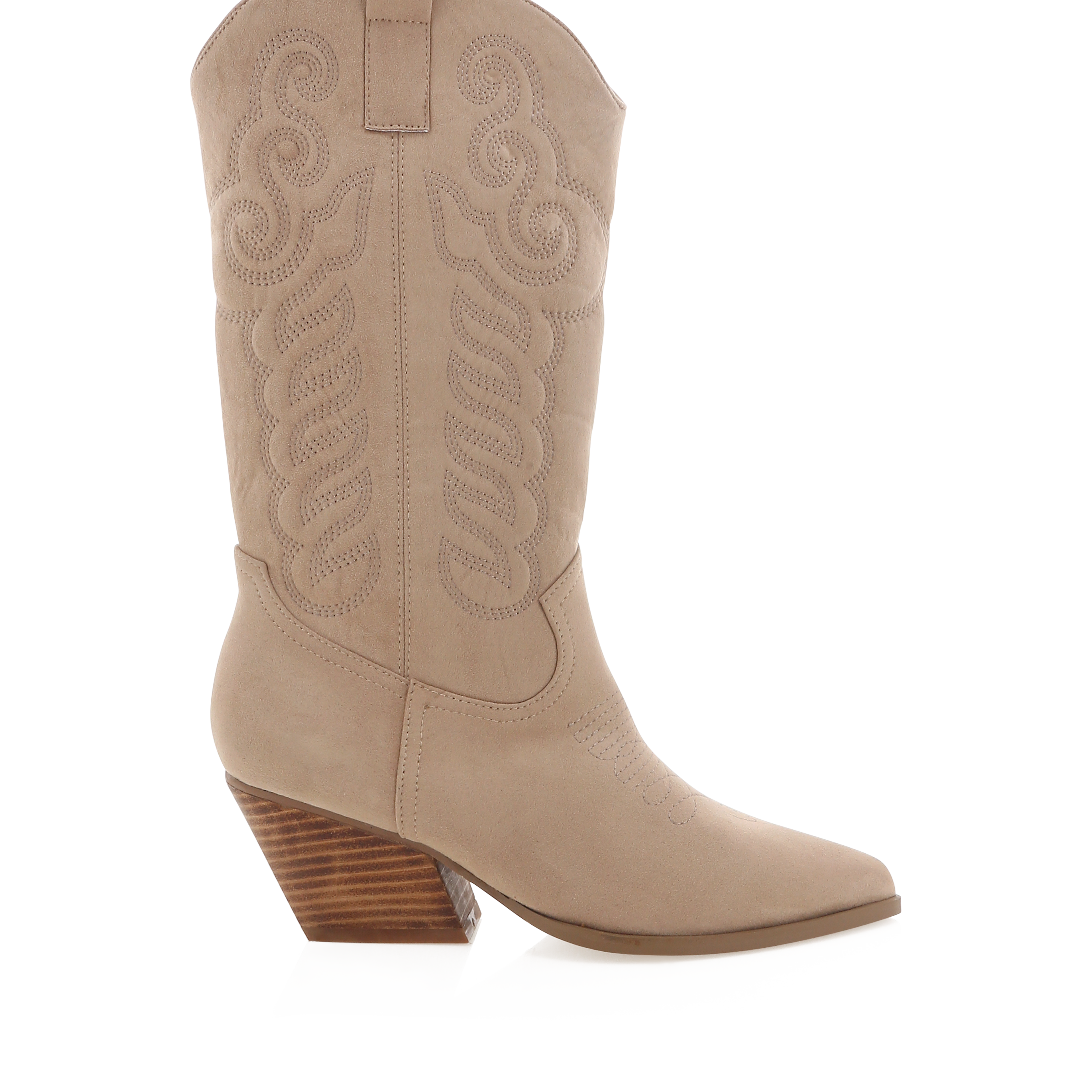 BILLINI ZAYLIA WESTERN BOOTS - PORCINI SUEDE