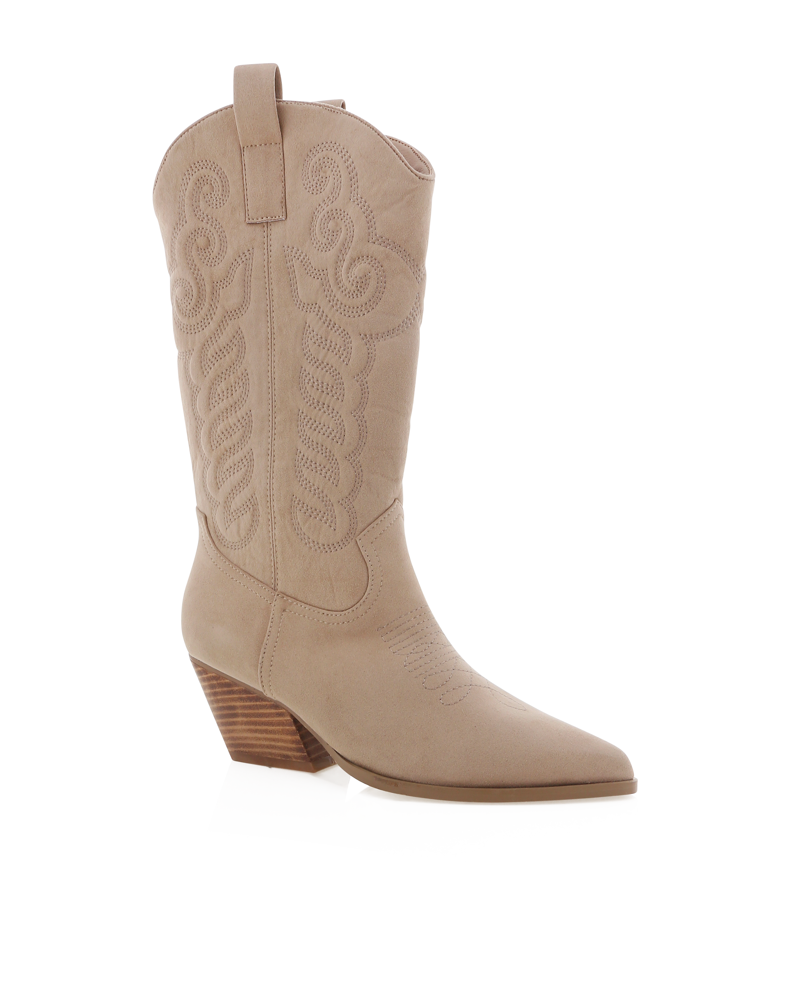 BILLINI ZAYLIA WESTERN BOOTS - PORCINI SUEDE