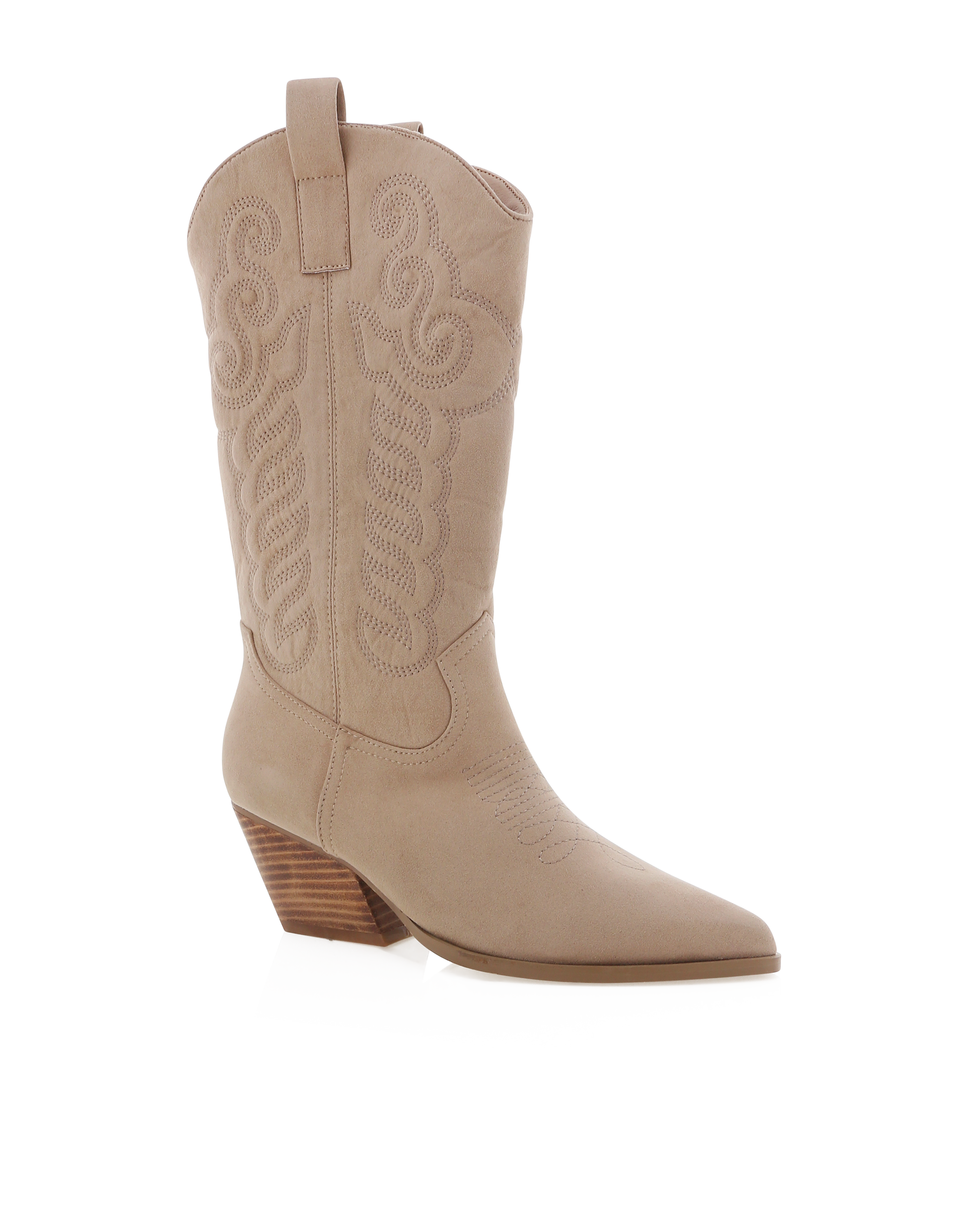 BILLINI ZAYLIA WESTERN BOOTS - PORCINI SUEDE