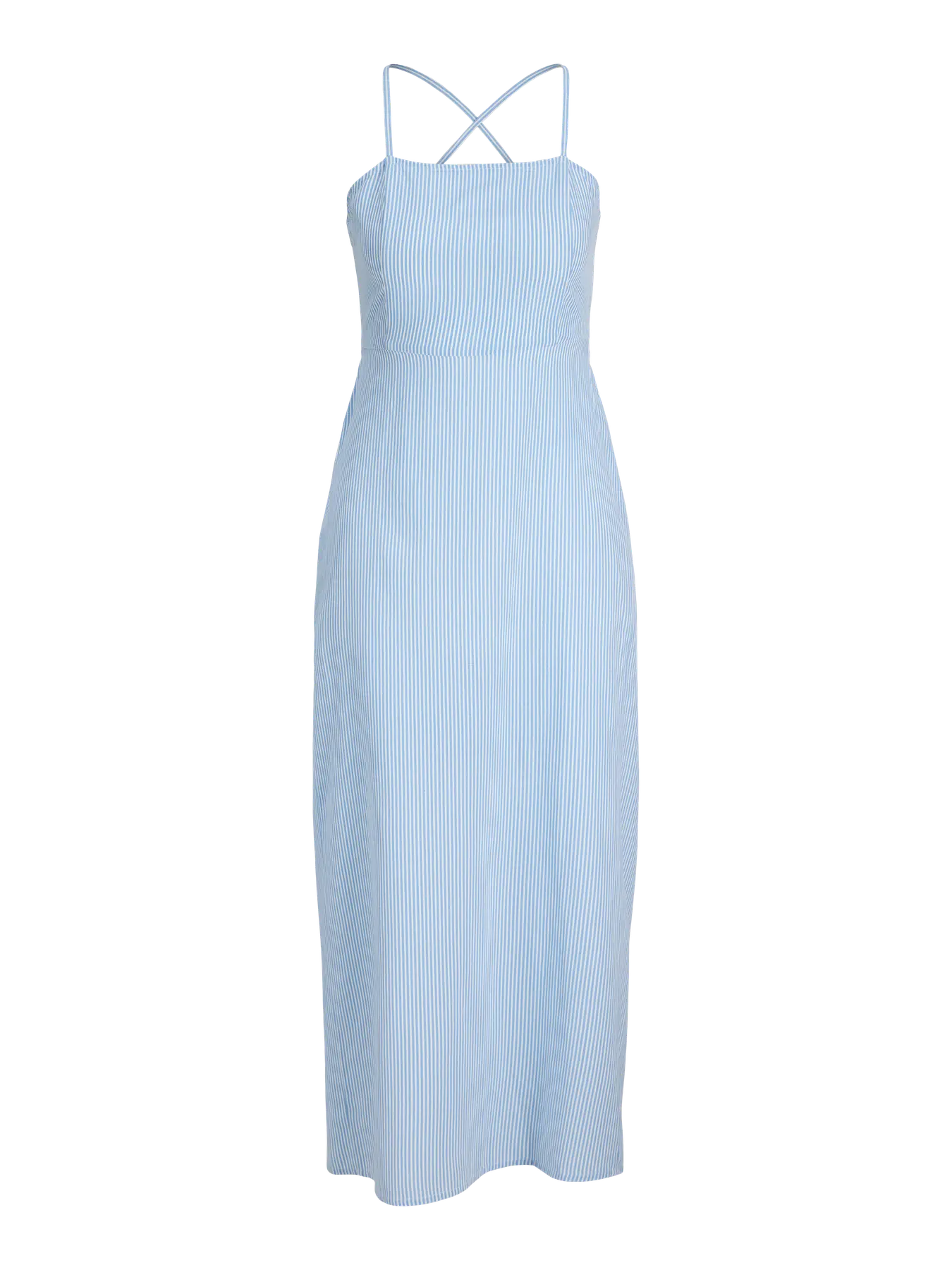 JJXX ANIKA OPEN BACK MIDI DRESS - BLISSFUL BLUE