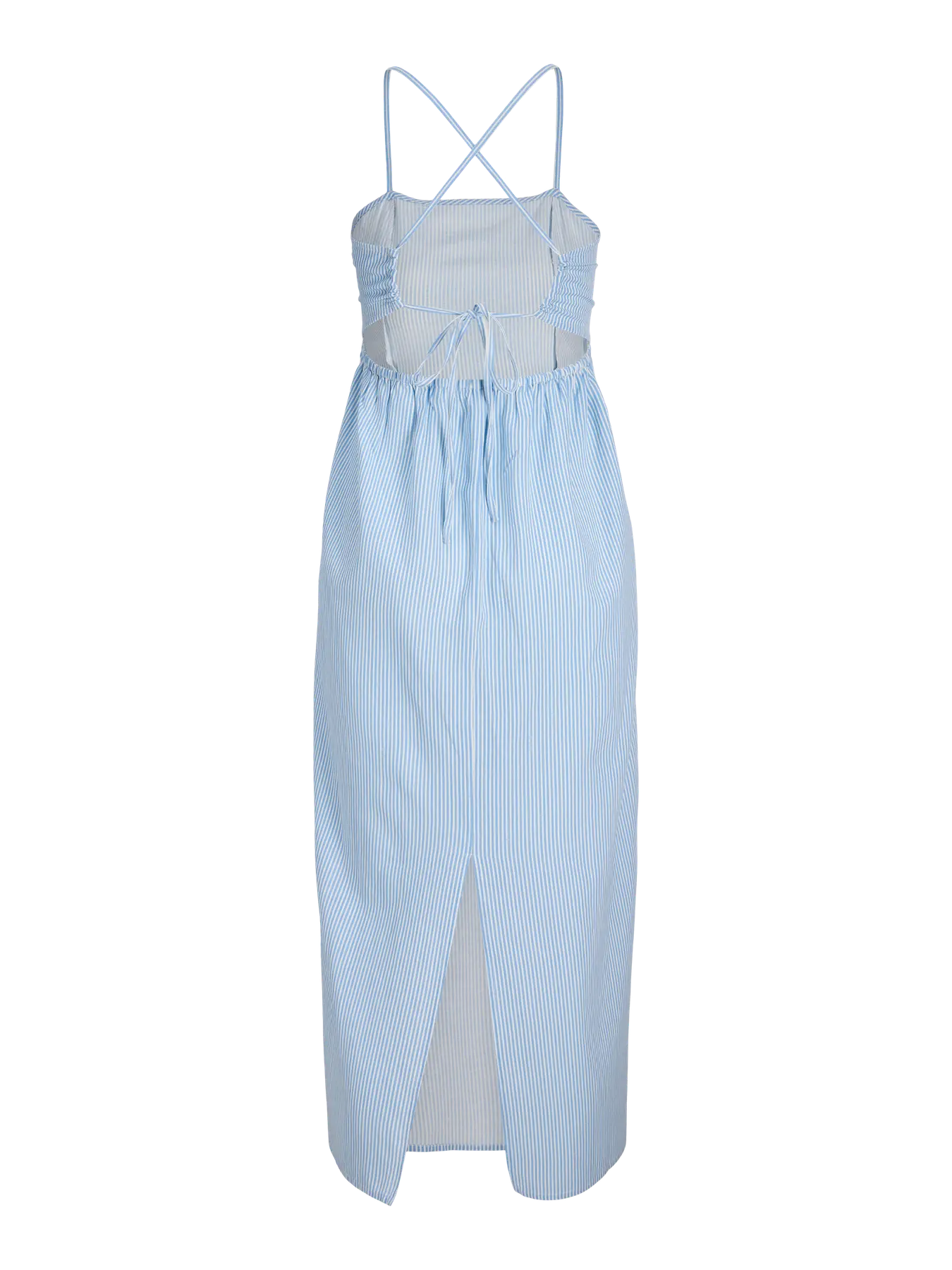 JJXX ANIKA OPEN BACK MIDI DRESS - BLISSFUL BLUE