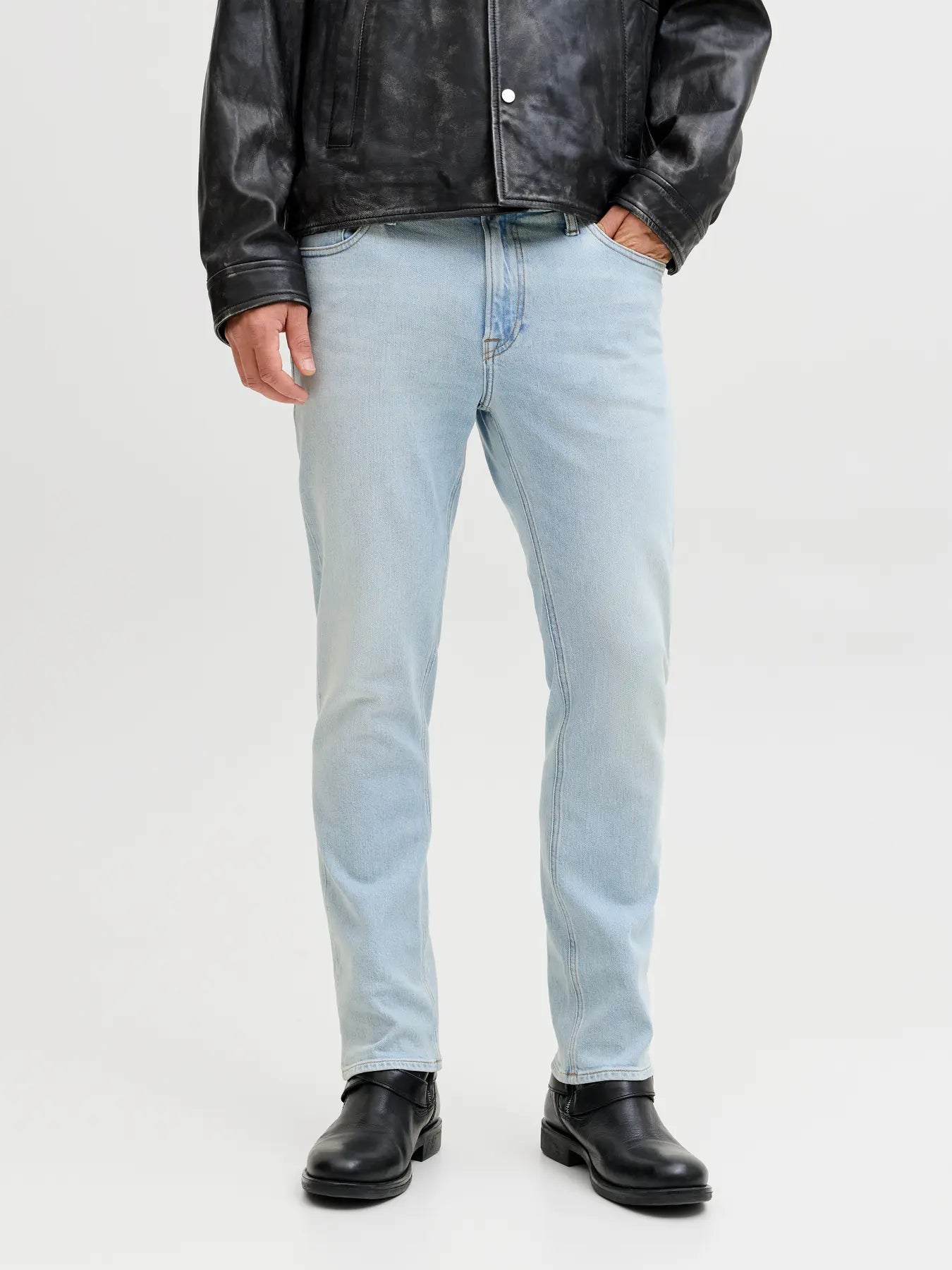 JJ CLARK REG FIT JEANS - BLUE DENIM