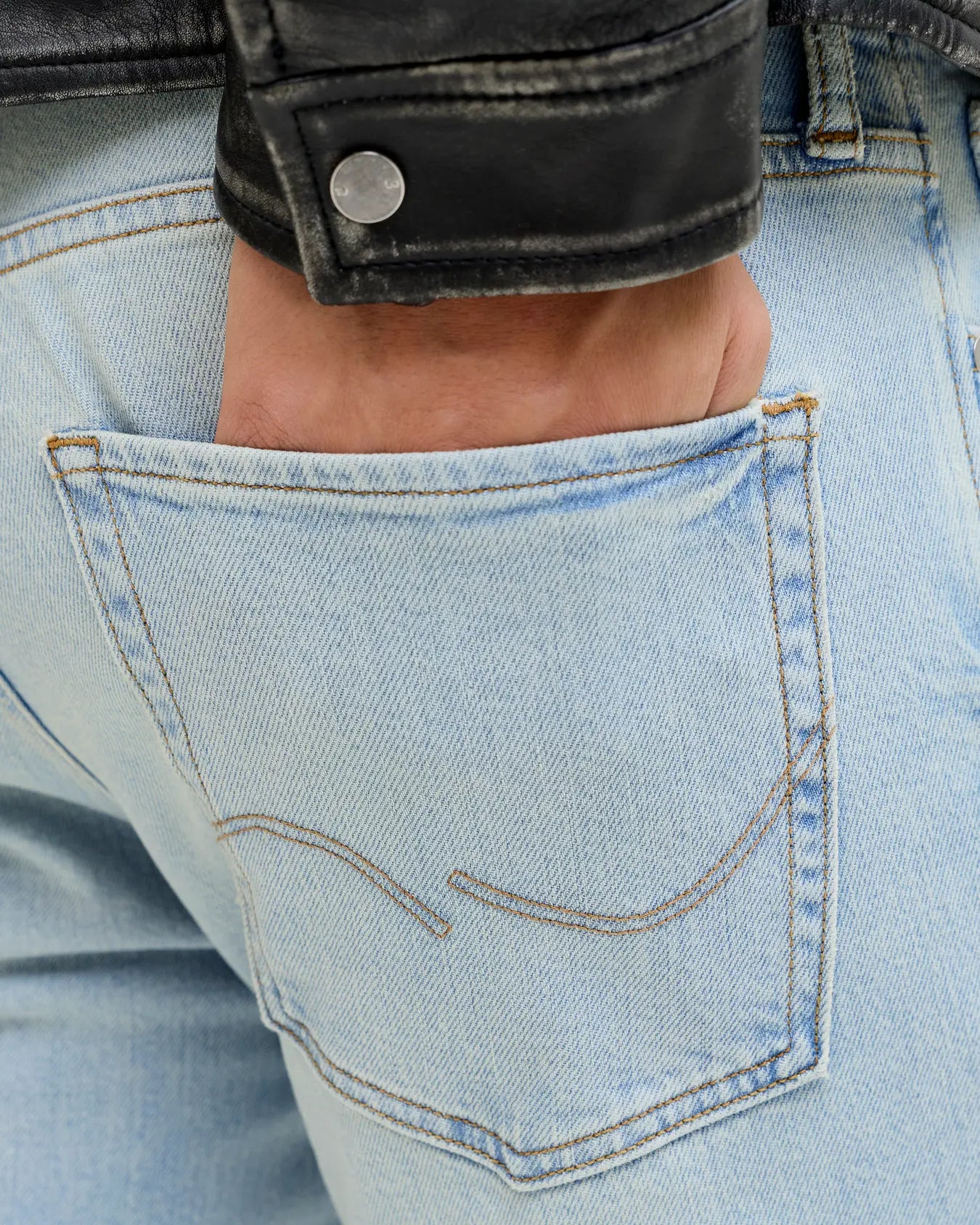 JJ CLARK REG FIT JEANS - BLUE DENIM