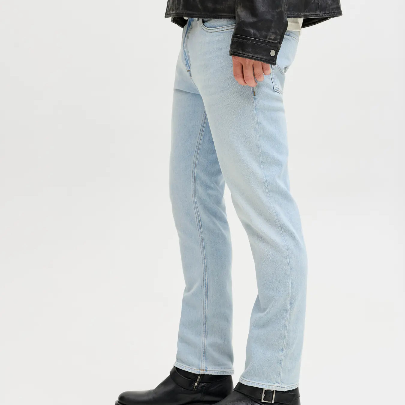 JJ CLARK REG FIT JEANS - BLUE DENIM