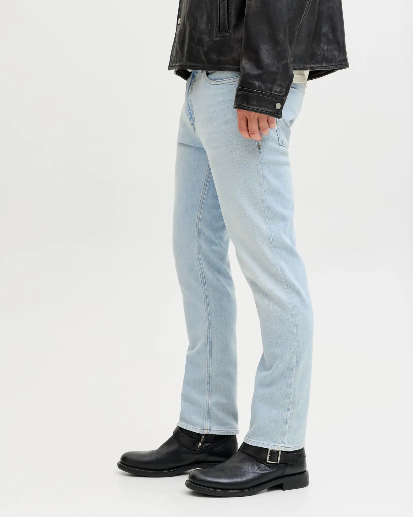JJ CLARK REG FIT JEANS - BLUE DENIM