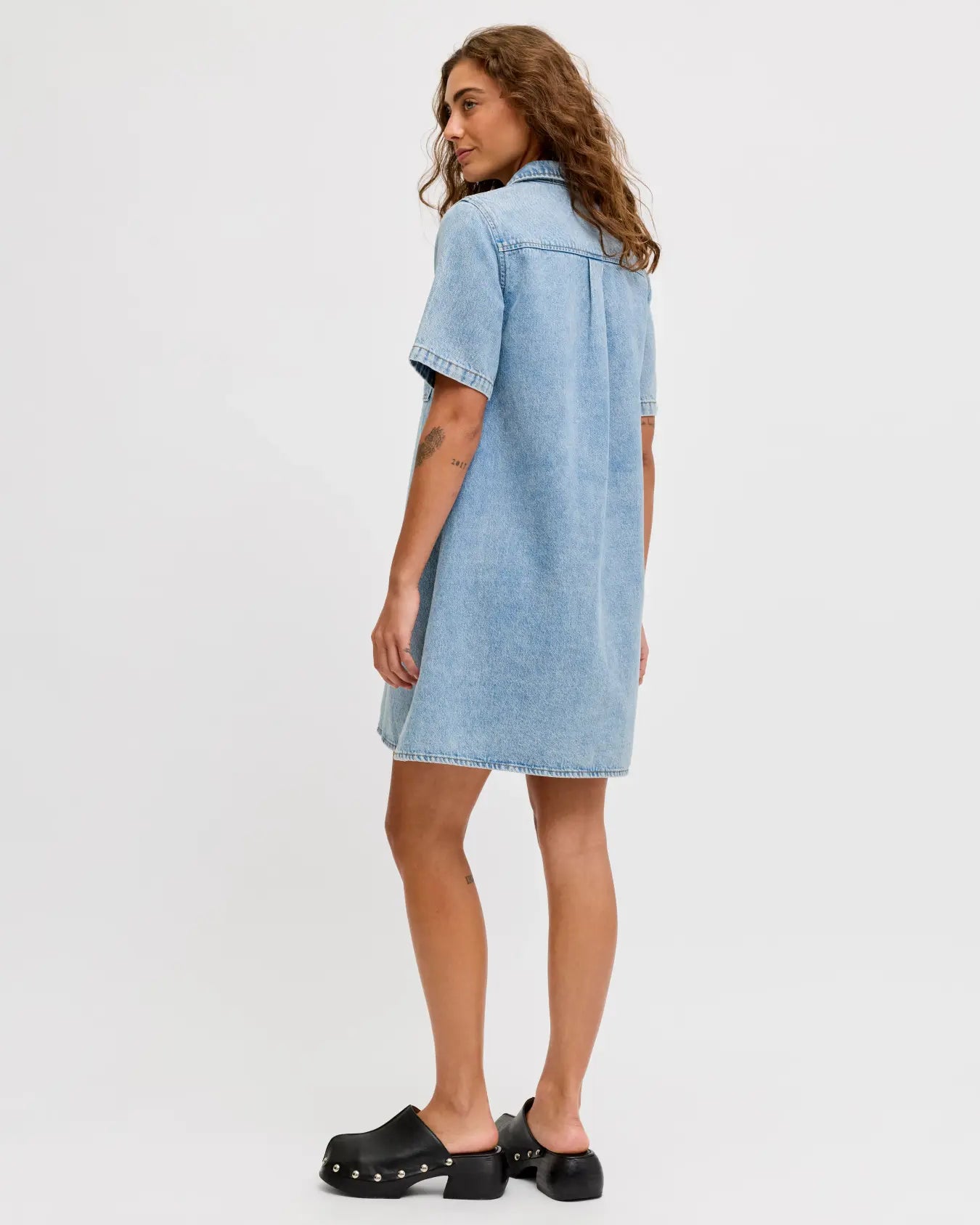 JJXX AMARA DENIM DRESS - LIGHT WASH