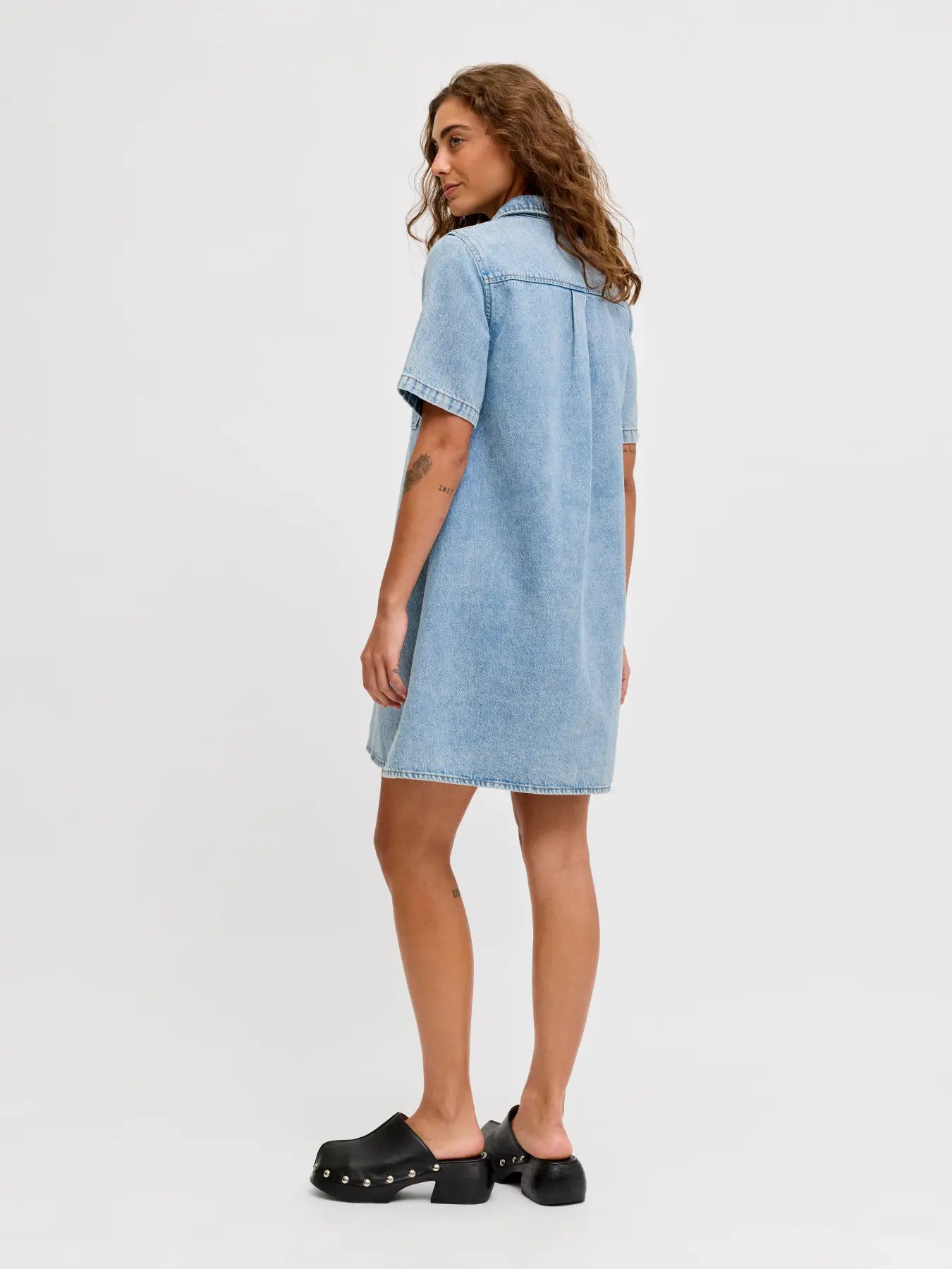 JJXX AMARA DENIM DRESS - LIGHT WASH