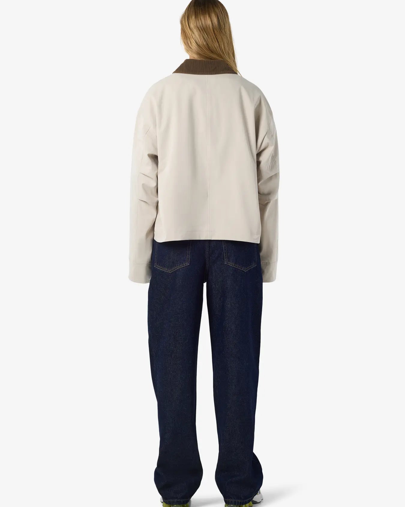 NM NORA CORDUROY COLLAR JACKET - SILVER LINING