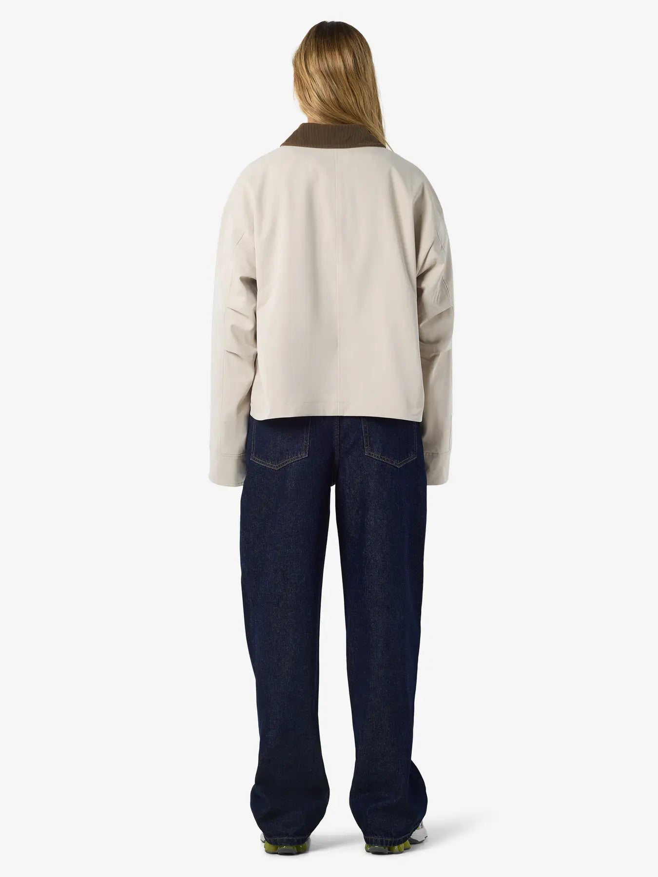 NM NORA CORDUROY COLLAR JACKET - SILVER LINING
