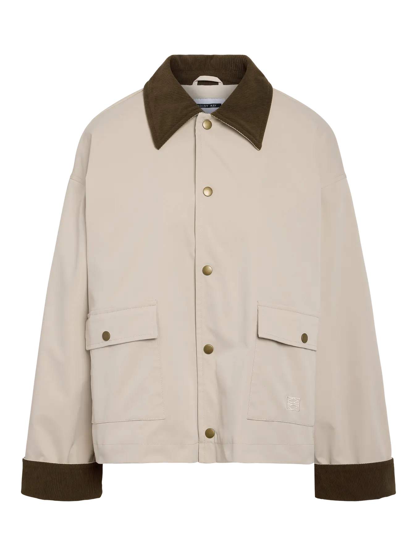 NM NORA CORDUROY COLLAR JACKET - SILVER LINING